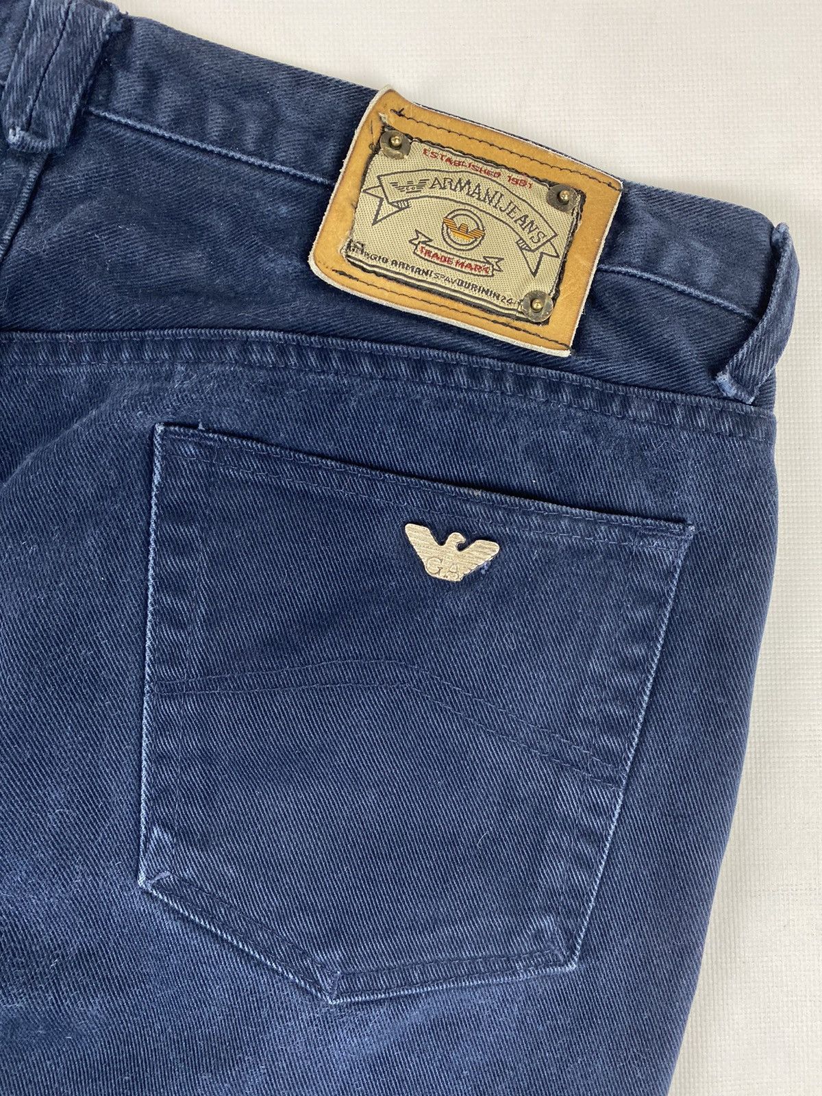 Armani Mens Vintage 90s Armani Jeans Denim Pants Rare Size W36 Size US 36 / EU 52 - 5 Thumbnail