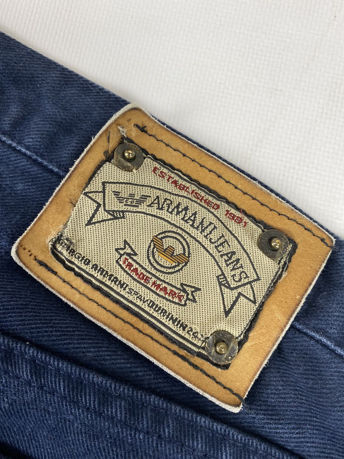 Armani Mens Vintage 90s Armani Jeans Denim Pants Rare Size W36 Size US 36 / EU 52 - 6 Thumbnail