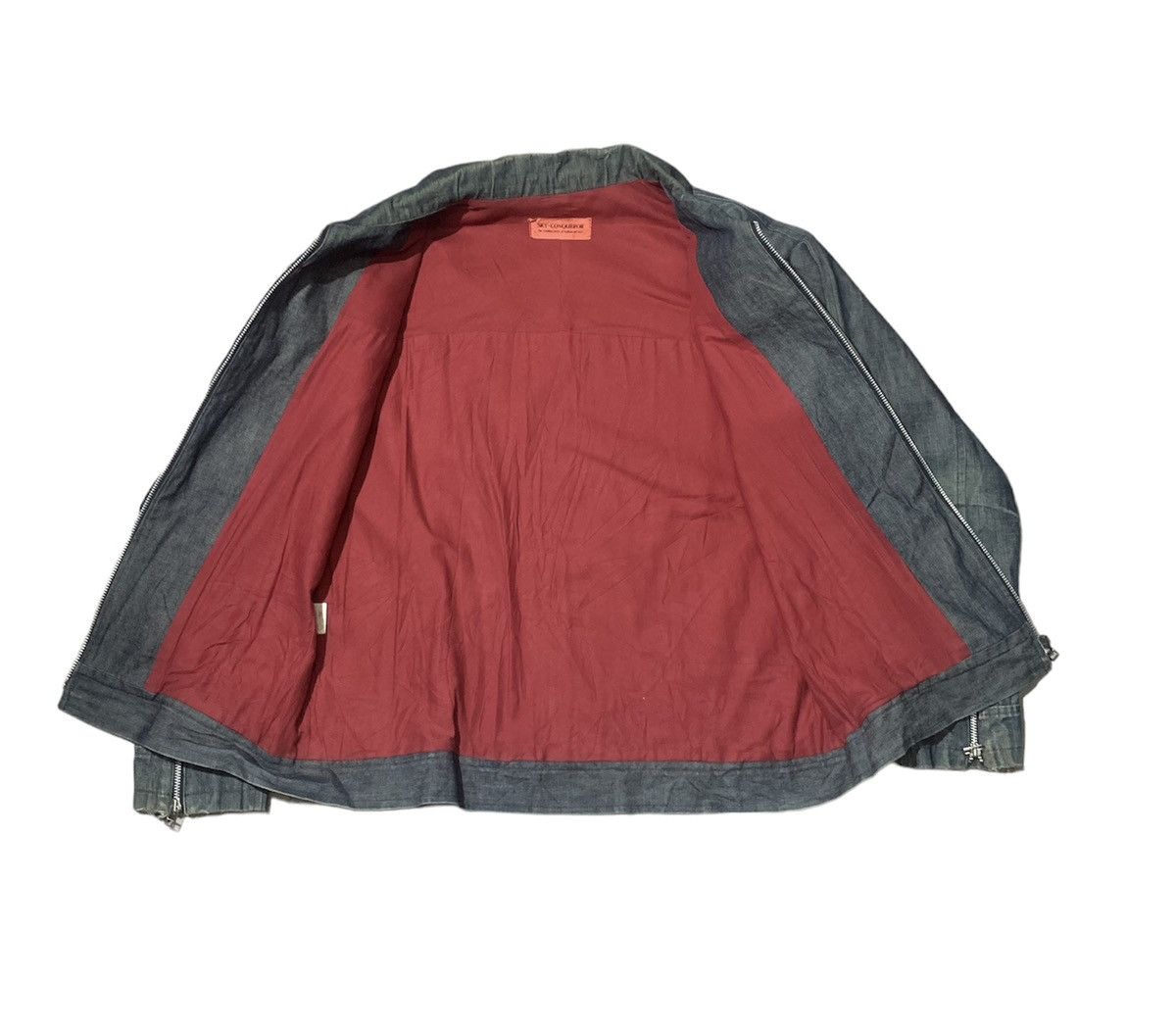 Japanese Brand Vintage 80s Japanese Brand Sky Conqueror Denim Jacket Size US M / EU 48-50 / 2 - 2 Thumbnail