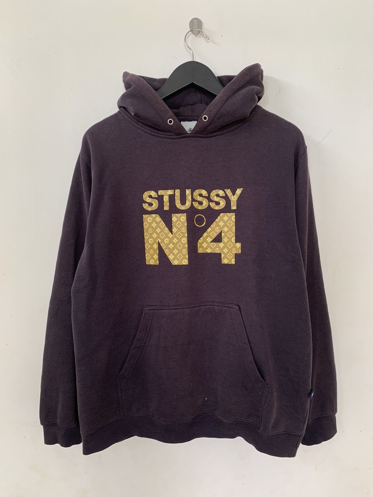 Vintage Vintage Stussy N4 Monogram Lv Hoodie