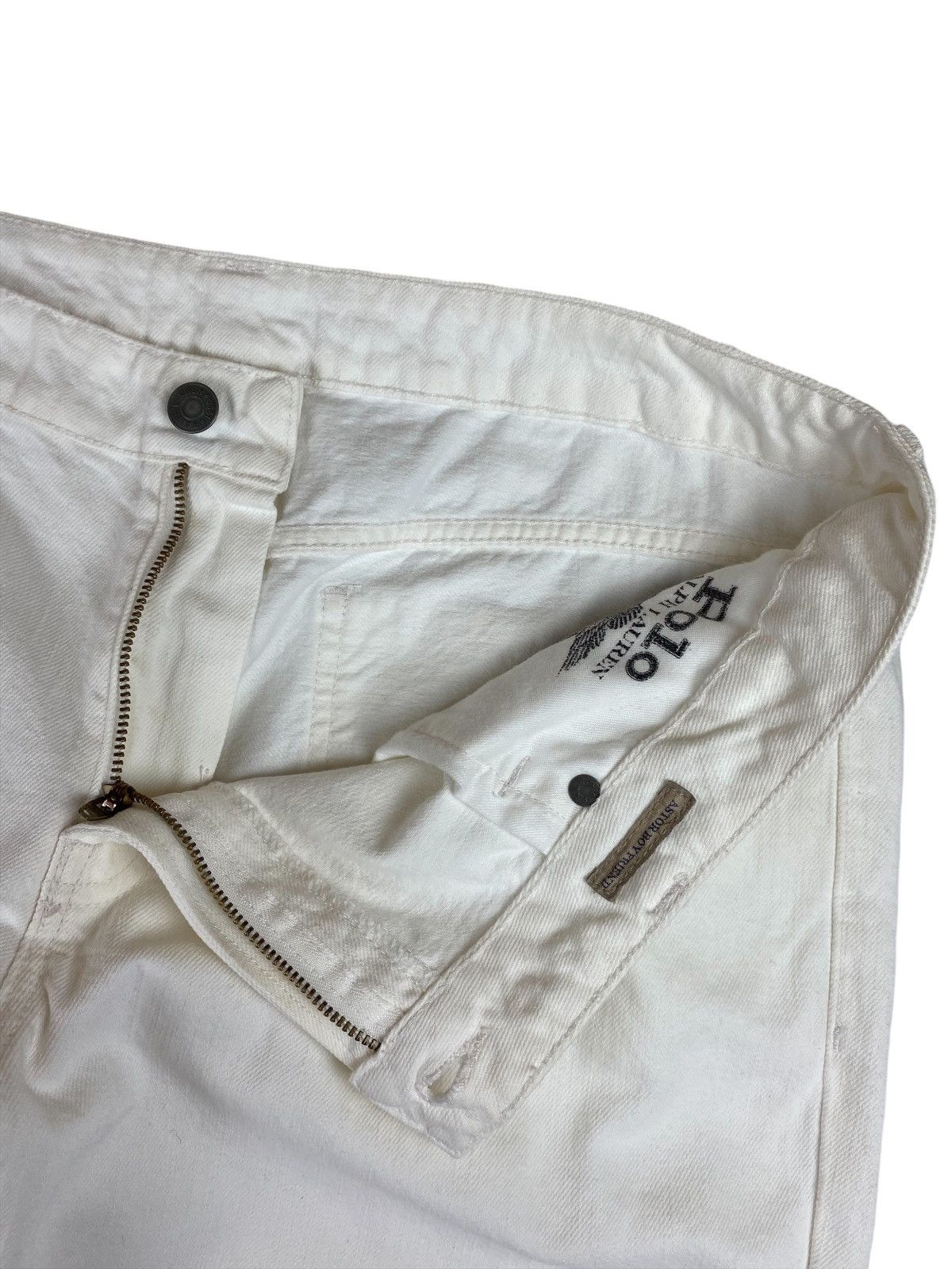 Polo Ralph Lauren × Ralph Lauren × Vintage Mens Polo Ralph Lauren White Denim Jeans Pants Size W31 Size US 31 - 10 Thumbnail