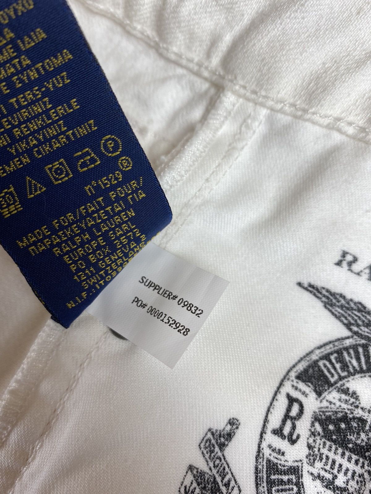Polo Ralph Lauren × Ralph Lauren × Vintage Mens Polo Ralph Lauren White Denim Jeans Pants Size W31 Size US 31 - 13 Thumbnail
