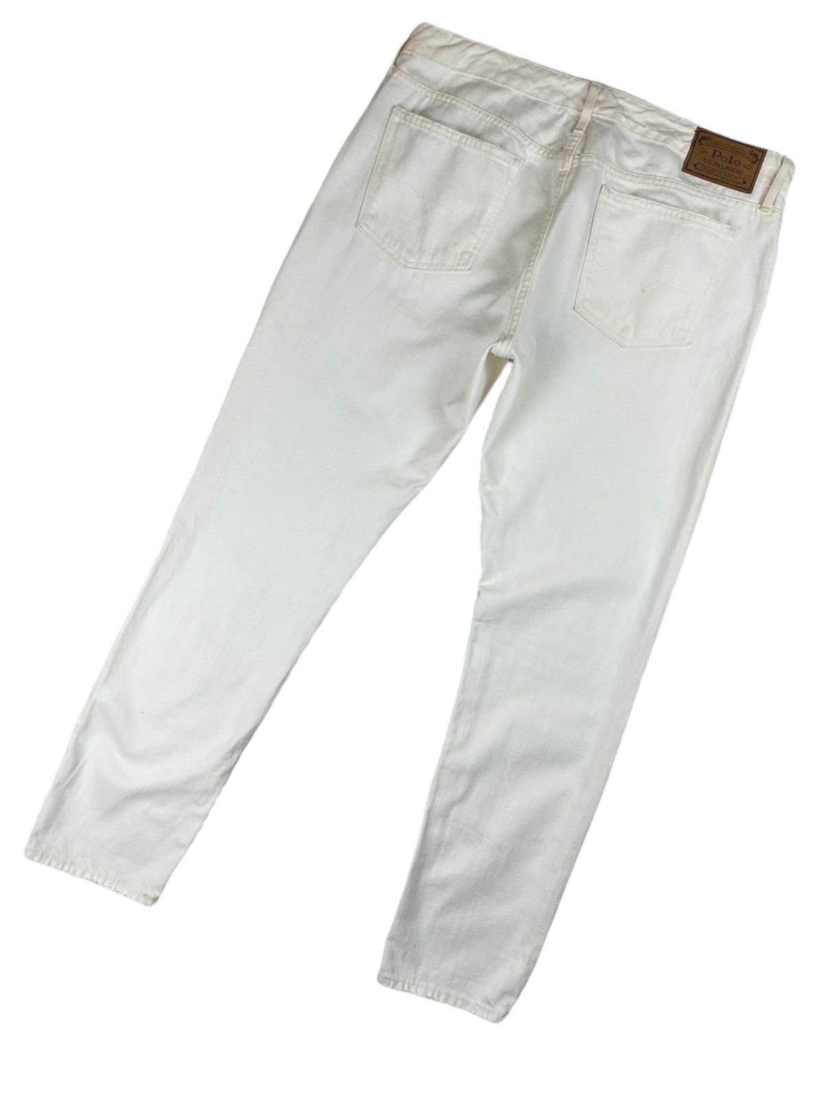 Polo Ralph Lauren × Ralph Lauren × Vintage Mens Polo Ralph Lauren White Denim Jeans Pants Size W31 Size US 31 - 2 Thumbnail