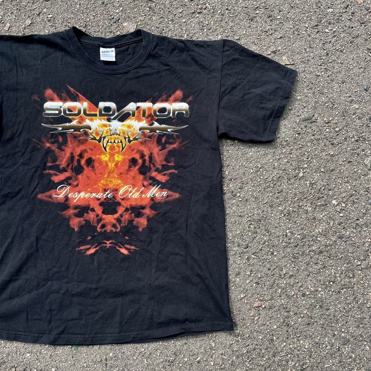 Vintage Vintage Y2K Soldator Metallic Graphic Tee Streetwear Baggy L Size US L / EU 52-54 / 3 - 2 Thumbnail