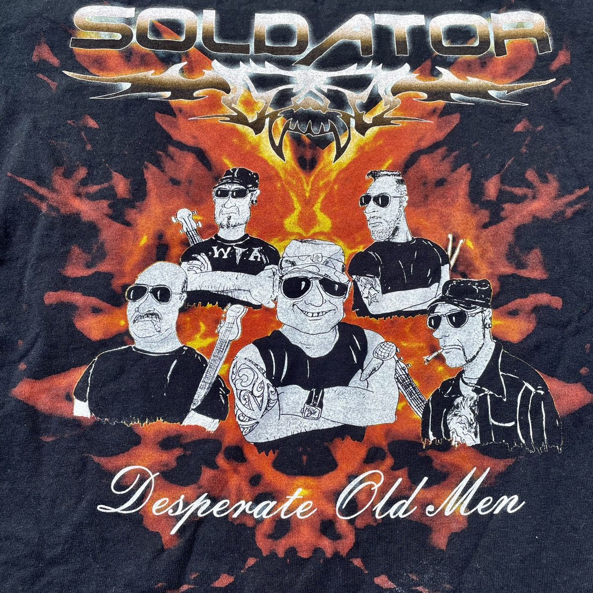 Vintage Vintage Y2K Soldator Metallic Graphic Tee Streetwear Baggy L Size US L / EU 52-54 / 3 - 7 Thumbnail