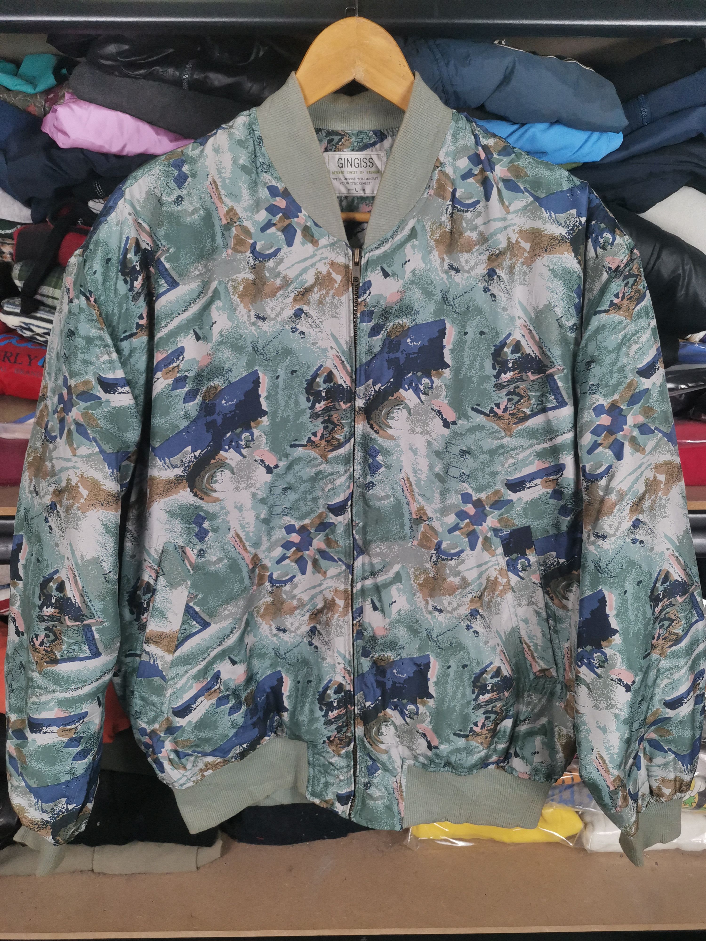 Designer × Japanese Brand × Vintage Vintage Gingiss Bomber Jacket Size US L / EU 52-54 / 3 - 1 Thumbnail
