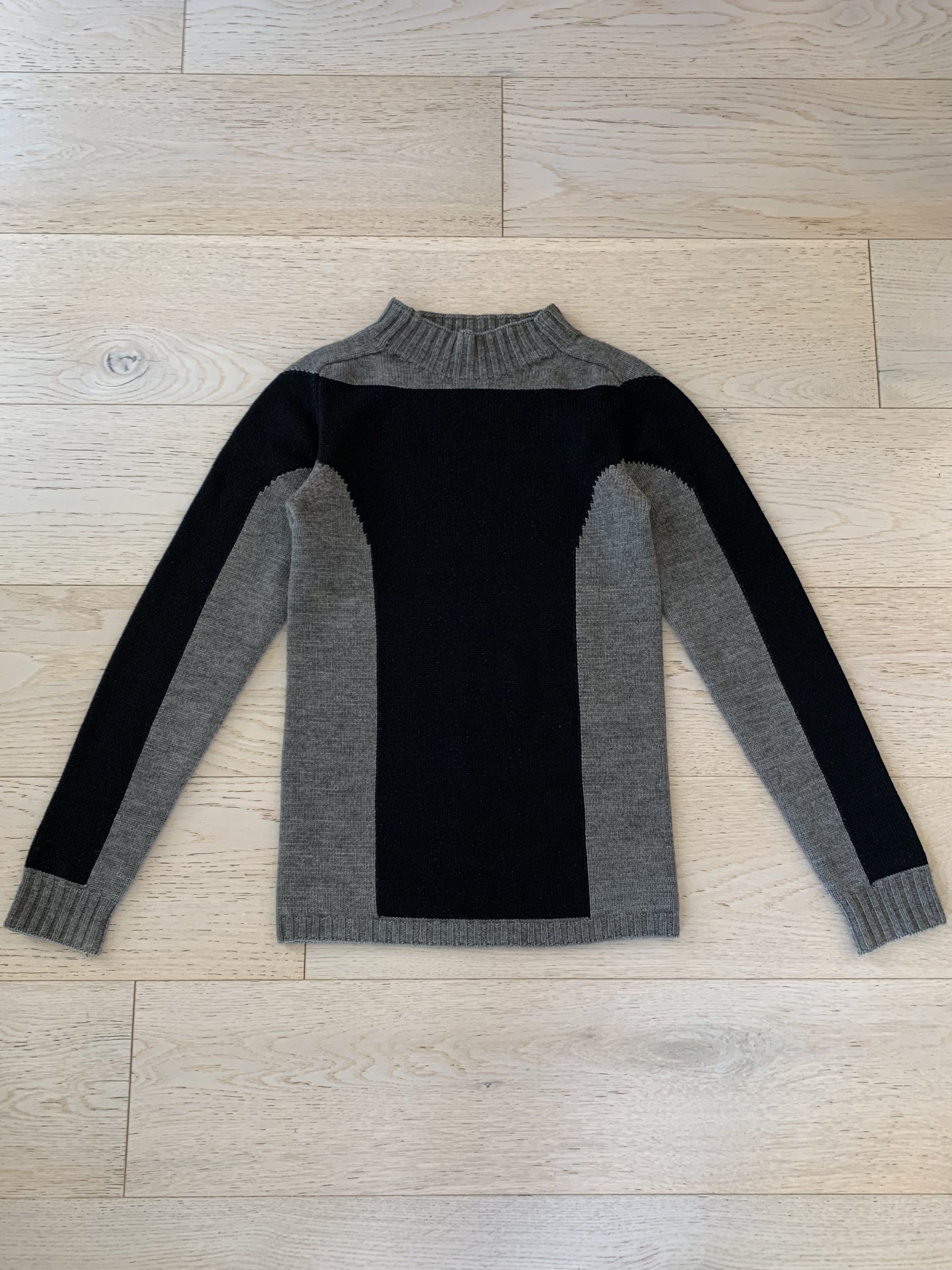 Rick Owens Rick Owens FW12 “Mountain” Yak Wool Mock Neck Contrast  