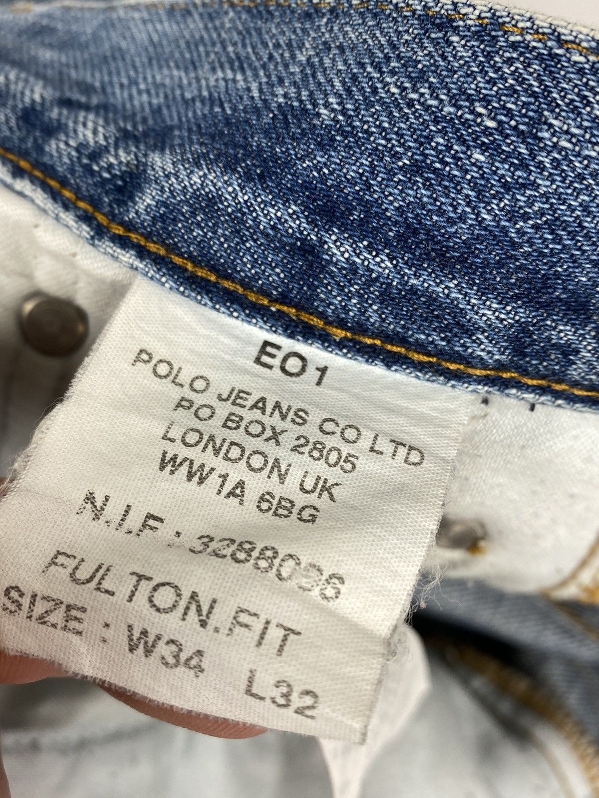 Polo Ralph Lauren Vintage Polo Ralph Lauren Denim Jeans Pants Size 34x32 Size US 34 / EU 50 - 14 Thumbnail