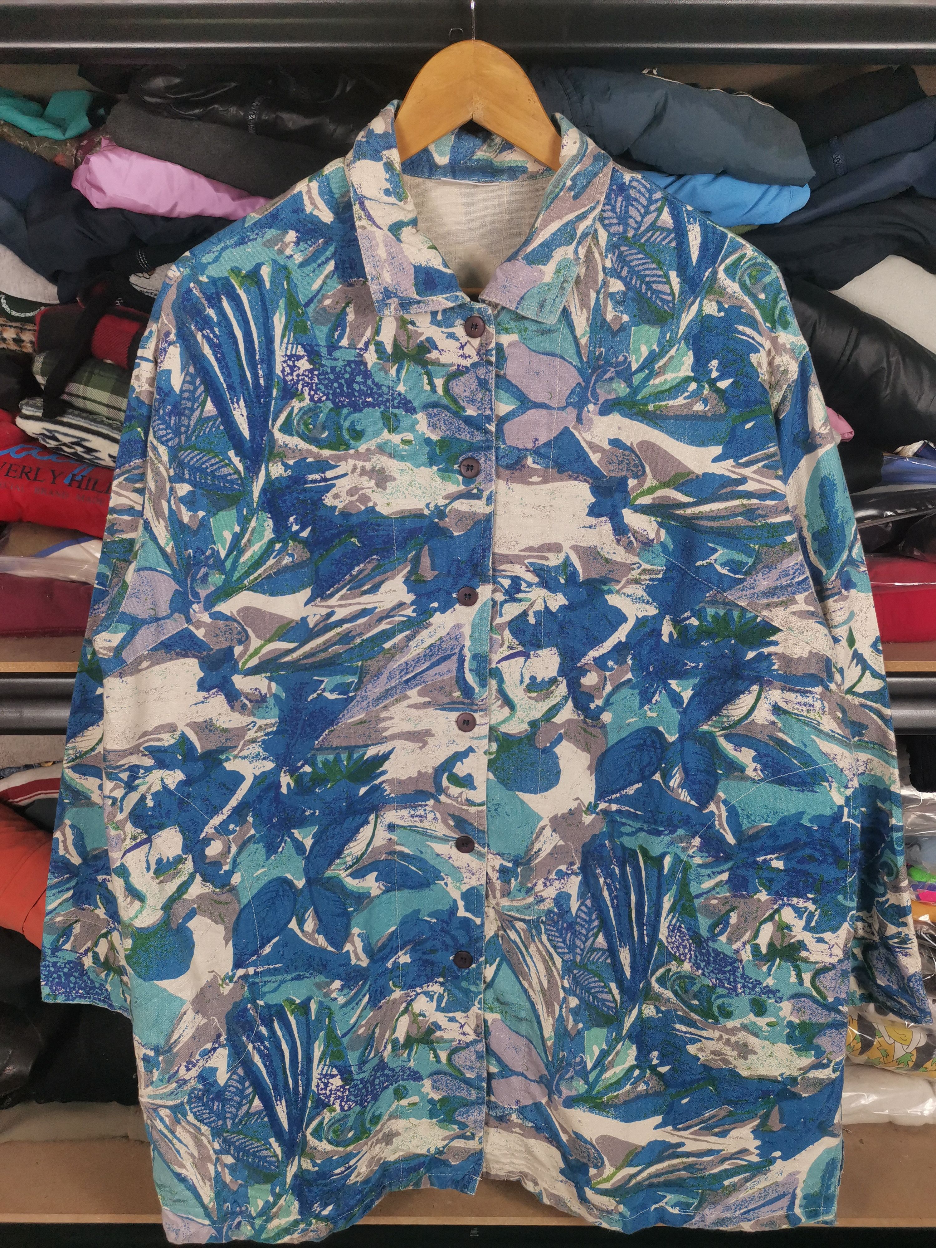Japanese Brand Vintage Japanese Full Print Flannel Shirt Size US XL / EU 56 / 4 - 1 Thumbnail