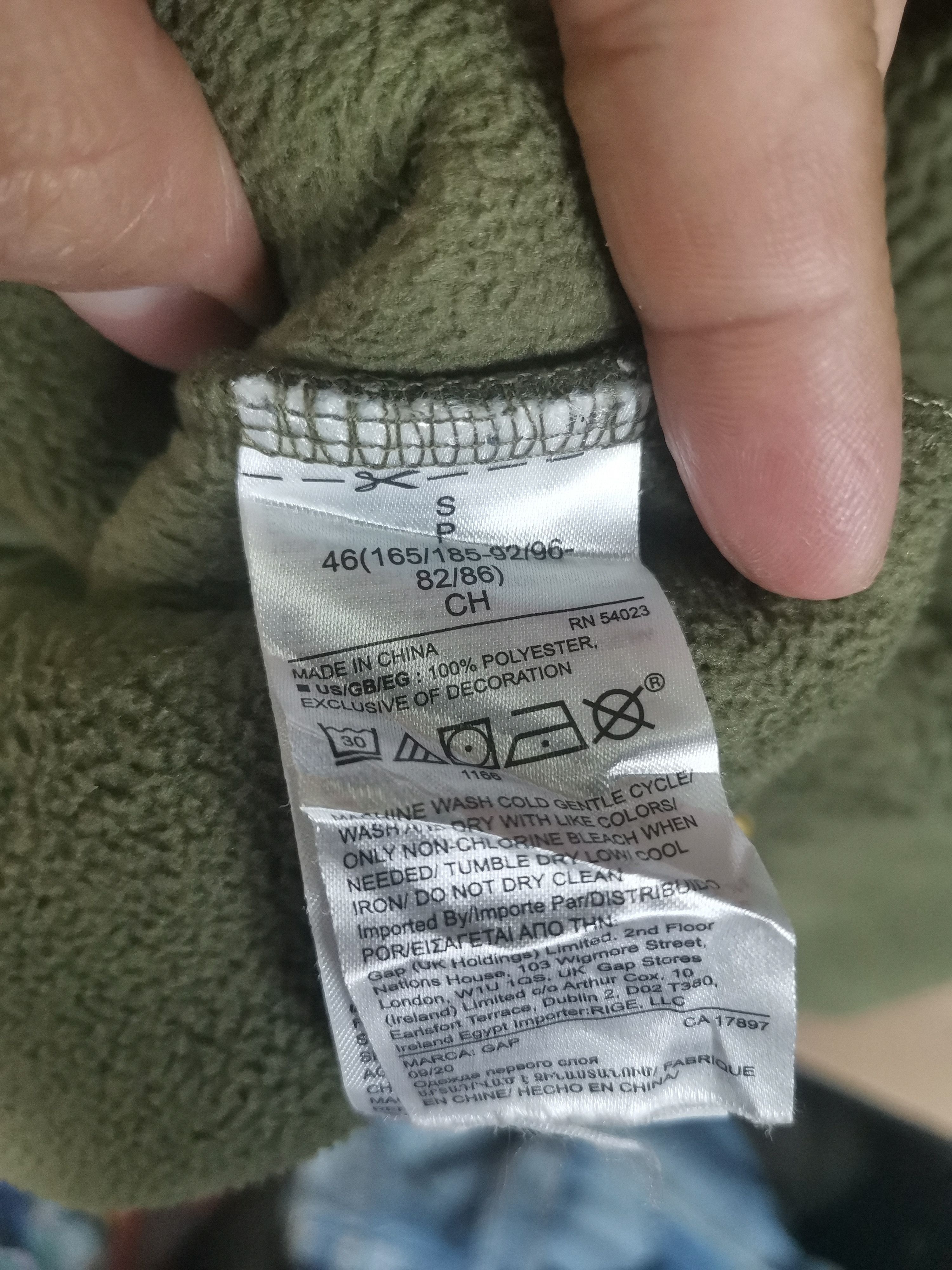 Gap Vintage Gap Fleece Pullover Hoodie Army Green Size US S / EU 44-46 / 1 - 5 Thumbnail