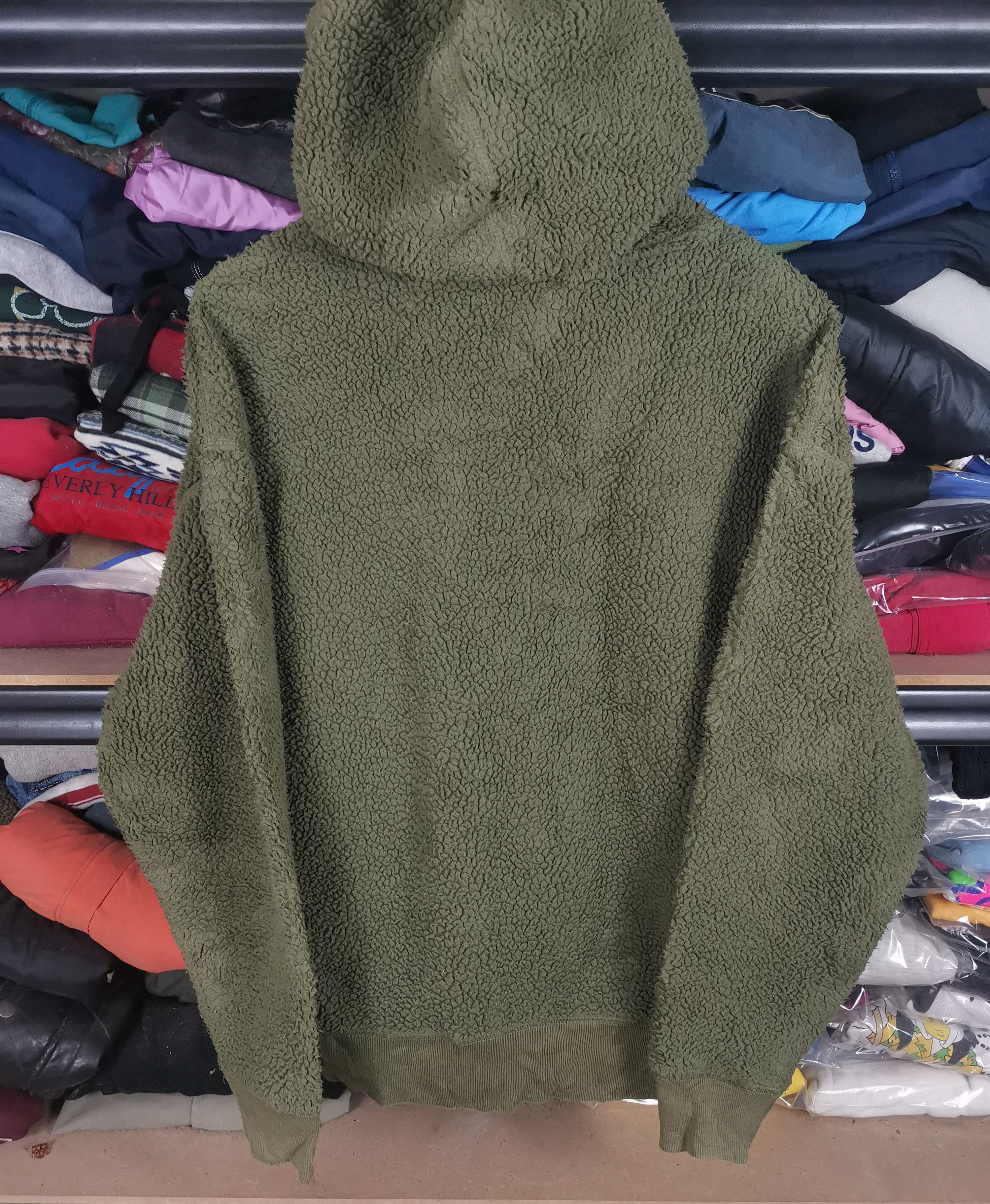 Gap Vintage Gap Fleece Pullover Hoodie Army Green Size US S / EU 44-46 / 1 - 2 Thumbnail