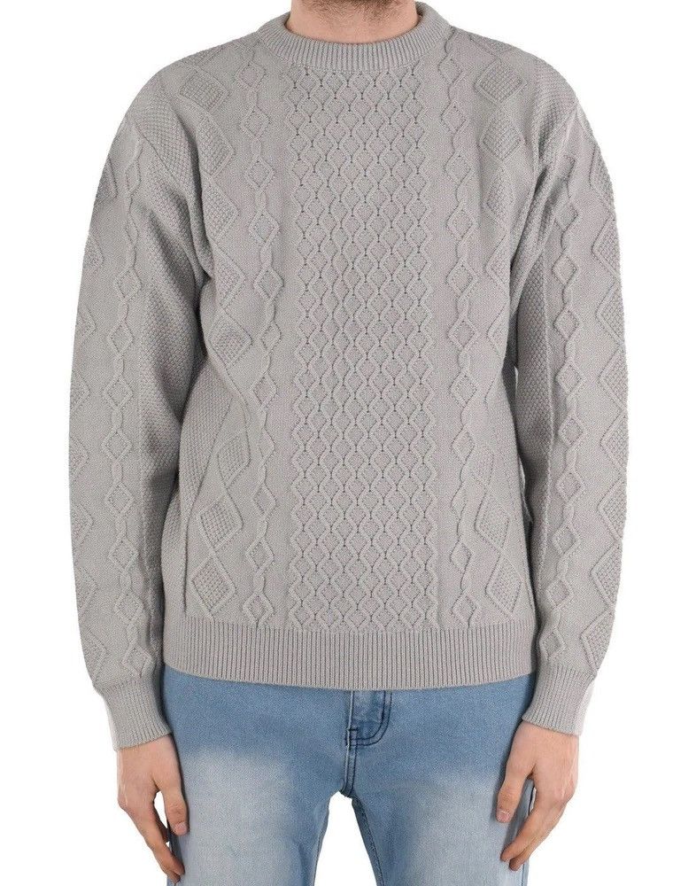 Vintage Cable Knit Sweater Grey Size US XS / EU 42 / 0 - 1 Thumbnail