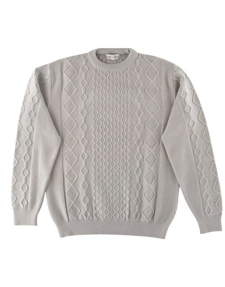 Vintage Cable Knit Sweater Grey Size US XS / EU 42 / 0 - 3 Thumbnail