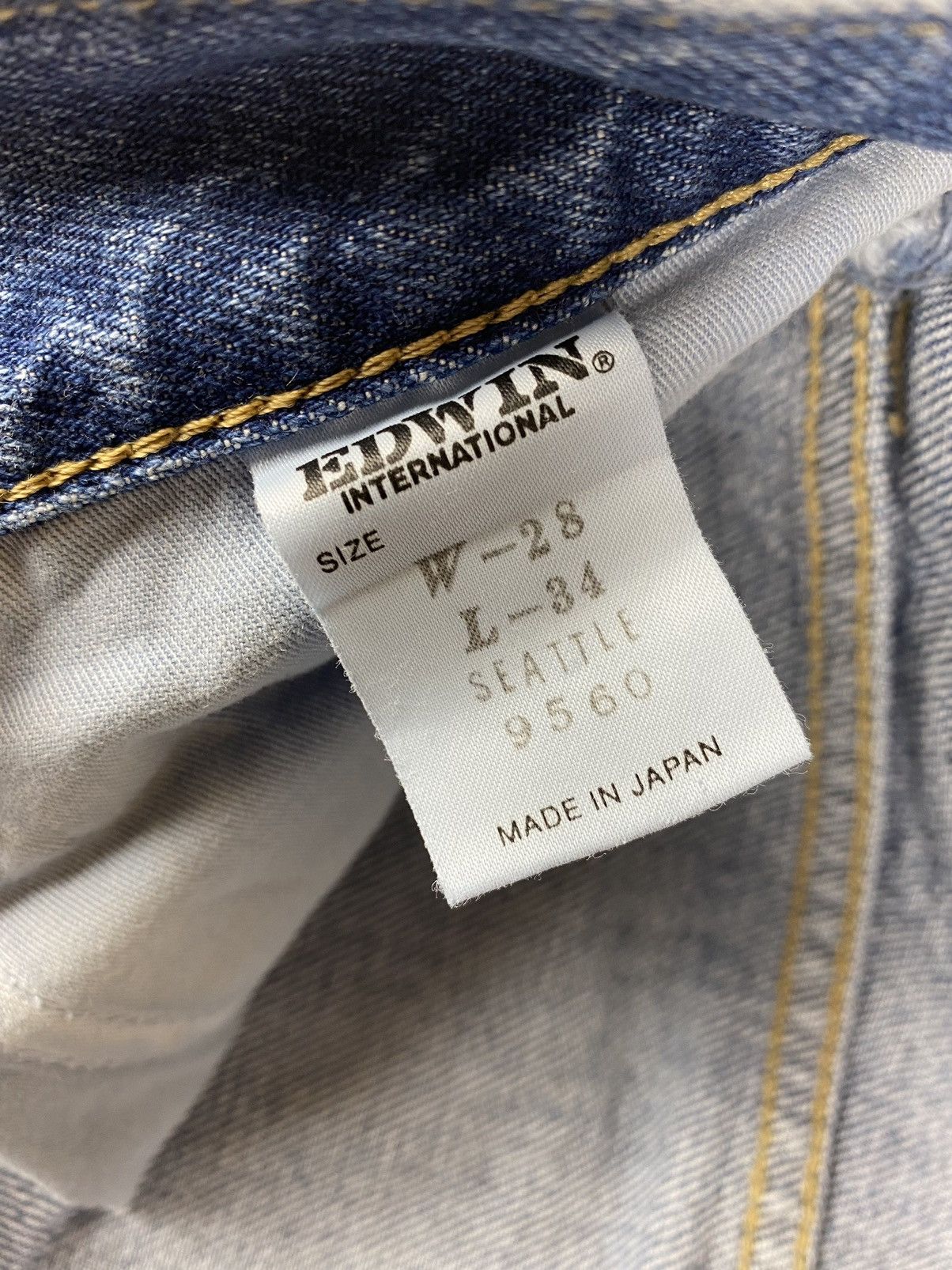 Edwin × Japanese Brand × Vintage Vintage Japanese Bread Edwin Jeans Denim Size W28 L34 Size US 28 / EU 44 - 9 Thumbnail