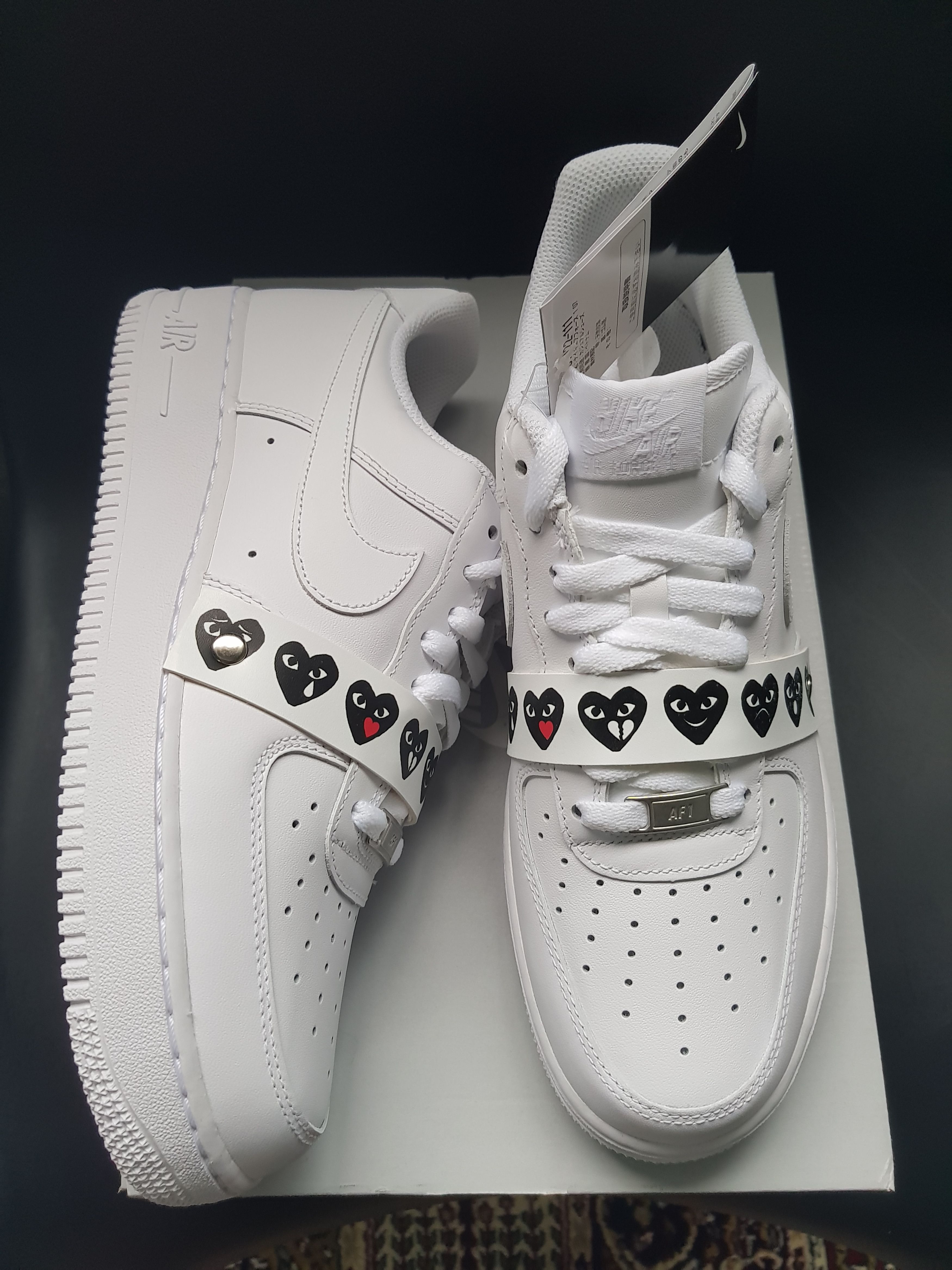 Comme des Garcons Nike CDG x Nike Air Force 1 EMOJI Rare Brand New Grailed