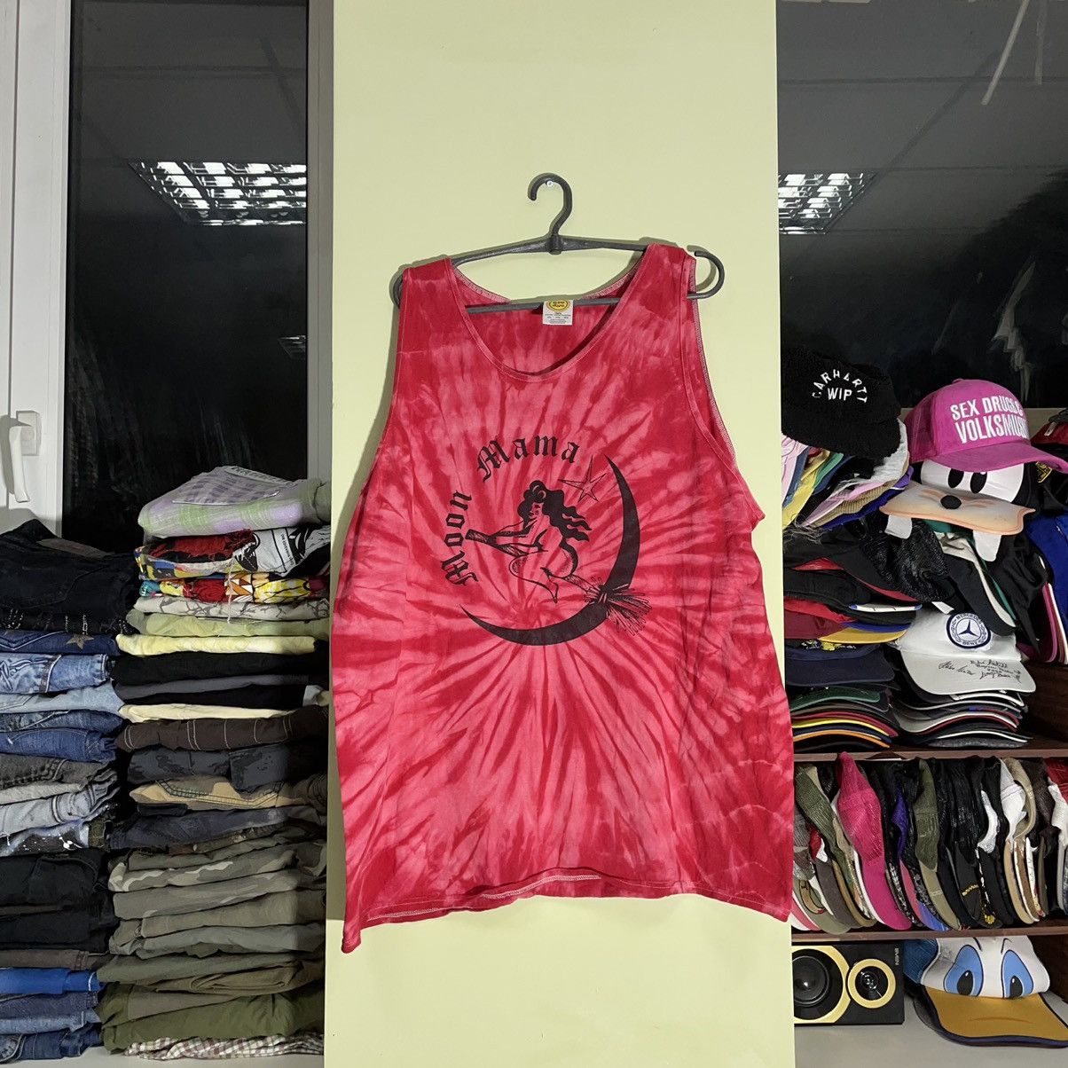 Vintage Vintage 90s Sun Faded Tie Dye Graphic Tank Top Rave Slim XXL Size US XXL / EU 58 / 5 - 1 Thumbnail