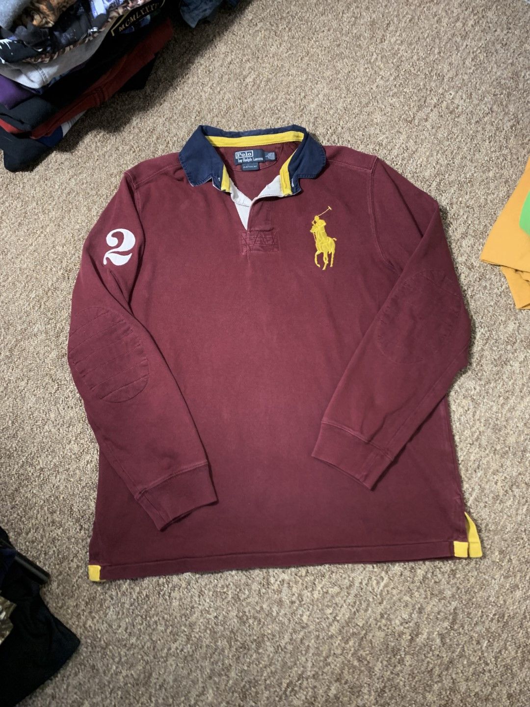Polo Ralph Lauren Vintage Polo Ralph Lauren Rugby Longsleeve Big Logo 2 ...