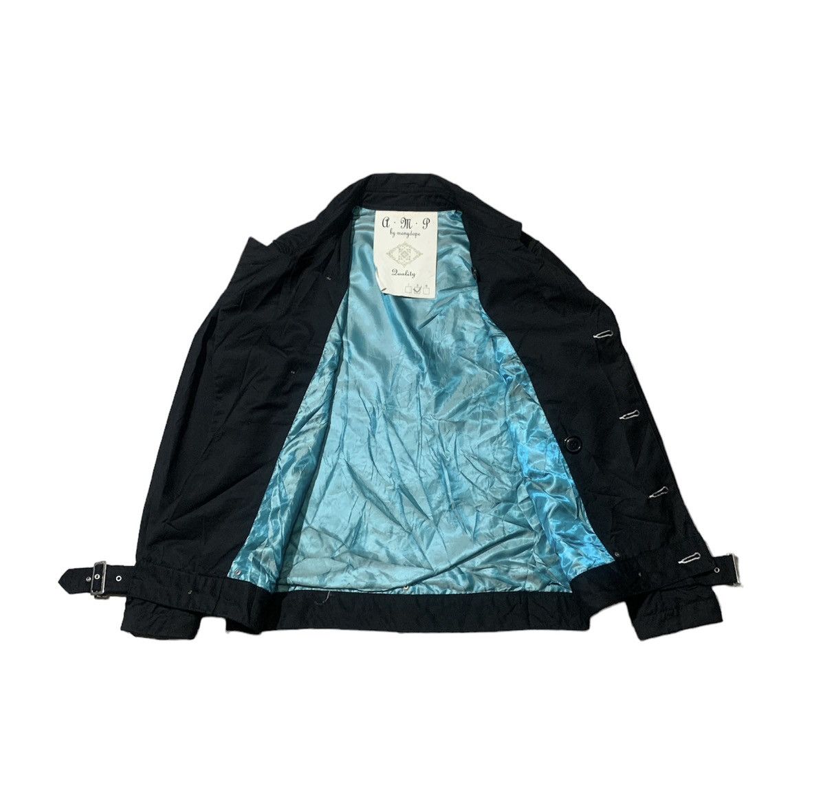 If Six Was Nine Vintage Bondage Double Collar Jacket By A.M.P By Manydope Size US S / EU 44-46 / 1 - 2 Thumbnail