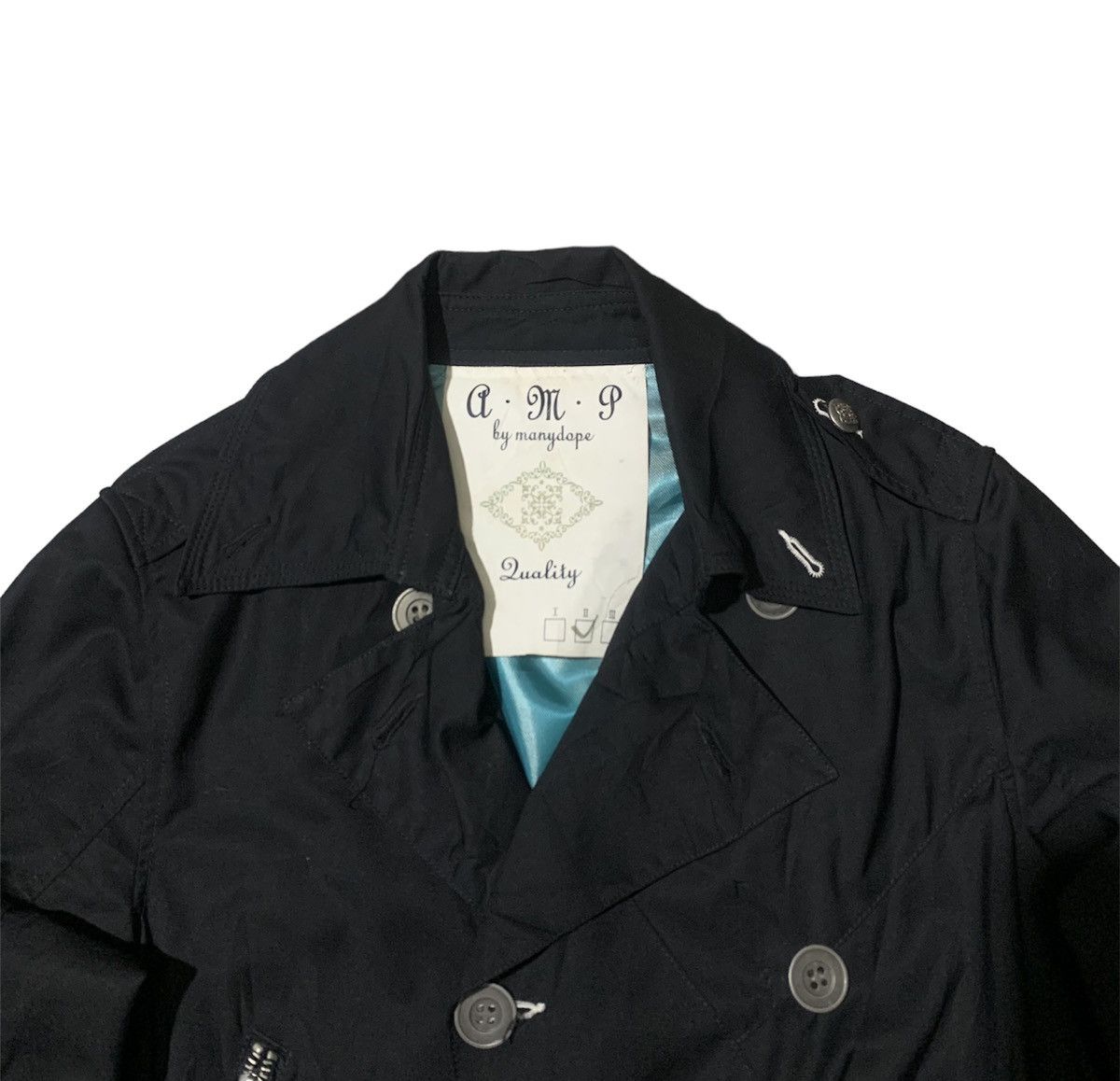 If Six Was Nine Vintage Bondage Double Collar Jacket By A.M.P By Manydope Size US S / EU 44-46 / 1 - 4 Thumbnail
