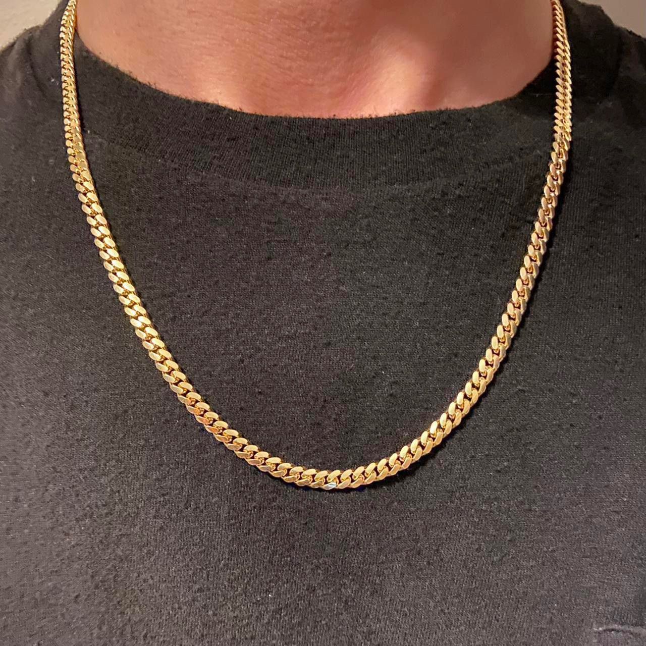 Other Gold Chain 14k Gold Vermeil Cuban Chain 20in 5mm Size ONE SIZE - 1 Thumbnail