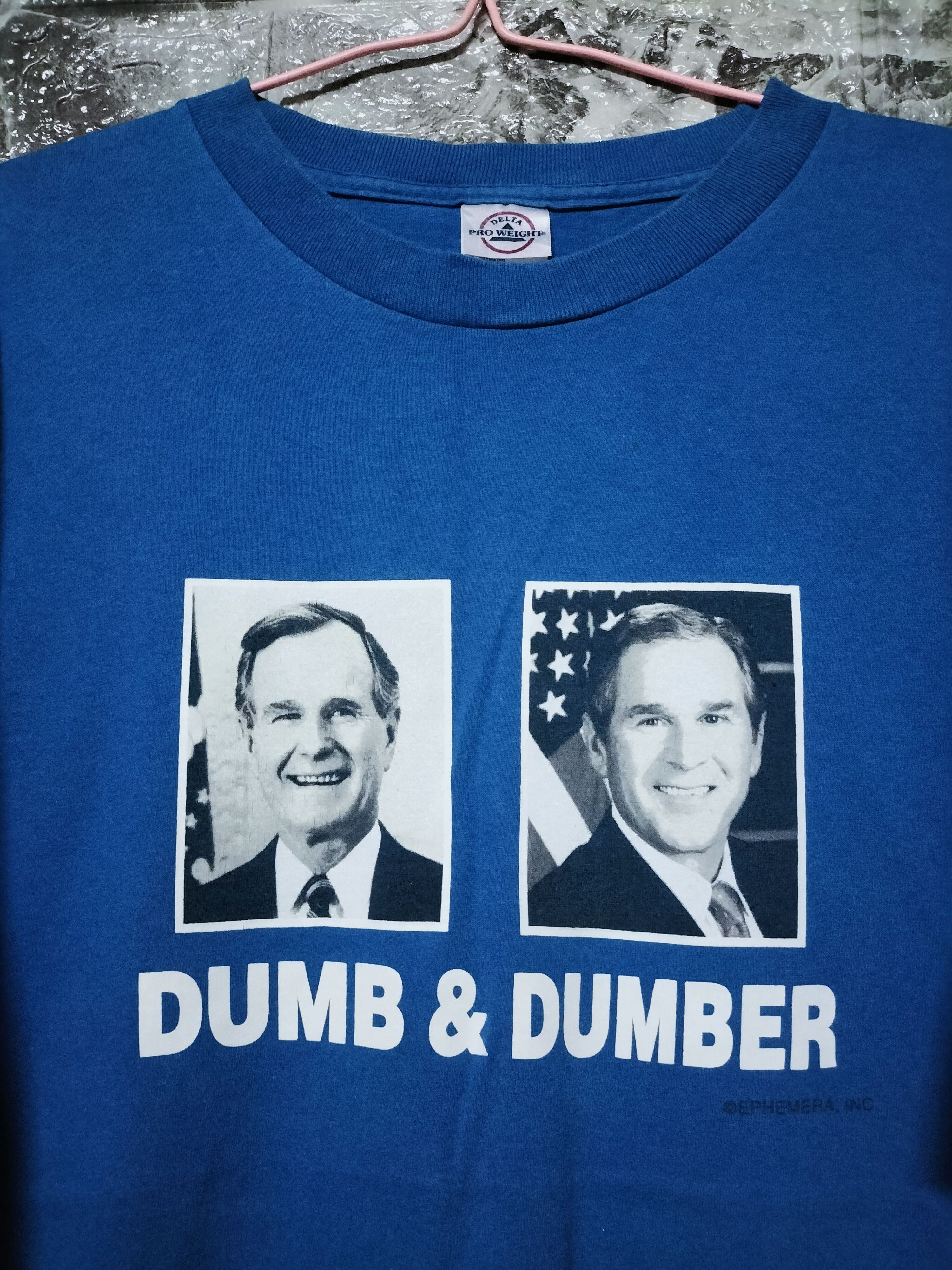Vintage Y2K Dumb n Dumber sarcasm Politic George Bush W Size US XL / EU 56 / 4 - 1 Thumbnail