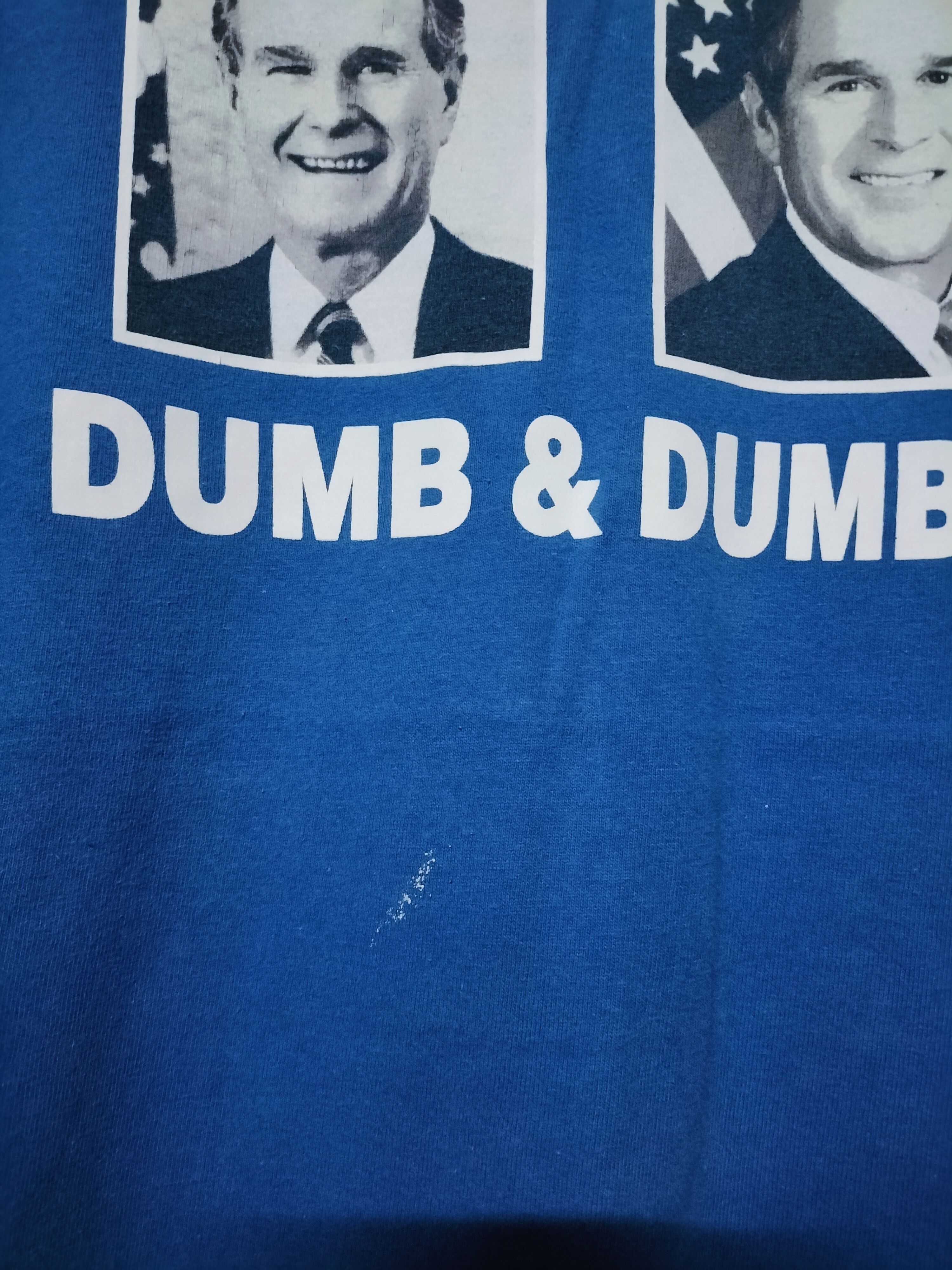 Vintage Y2K Dumb n Dumber sarcasm Politic George Bush W Size US XL / EU 56 / 4 - 4 Thumbnail