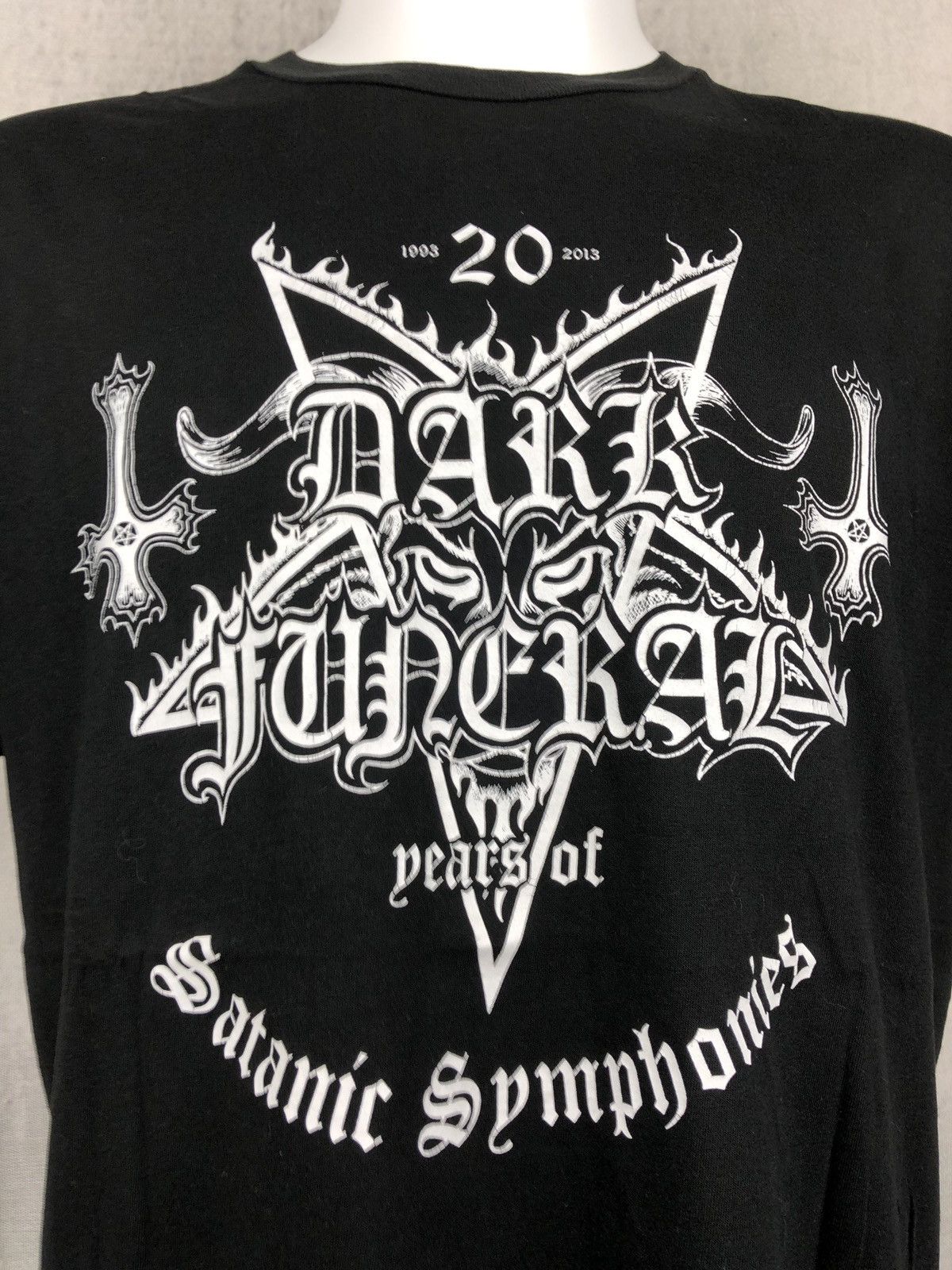 Band Tees Dark Funeral 20 Years Of Satanic Symphonies 1993-2013 Shirt Size US XL / EU 56 / 4 - 5 Thumbnail