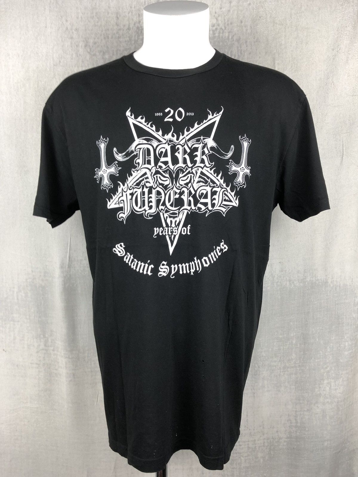 Band Tees Dark Funeral 20 Years Of Satanic Symphonies 1993-2013 Shirt Size US XL / EU 56 / 4 - 4 Thumbnail
