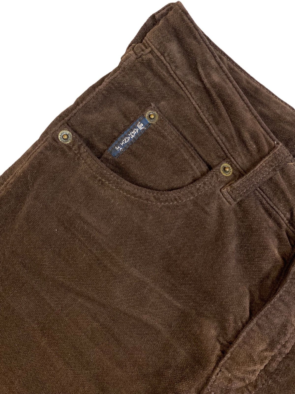 Emporio Armani × Vintage Women’s Pants Emporio Armani Jeans Velvet Size 27 Size 27" / US 4 / IT 40 - 6 Thumbnail