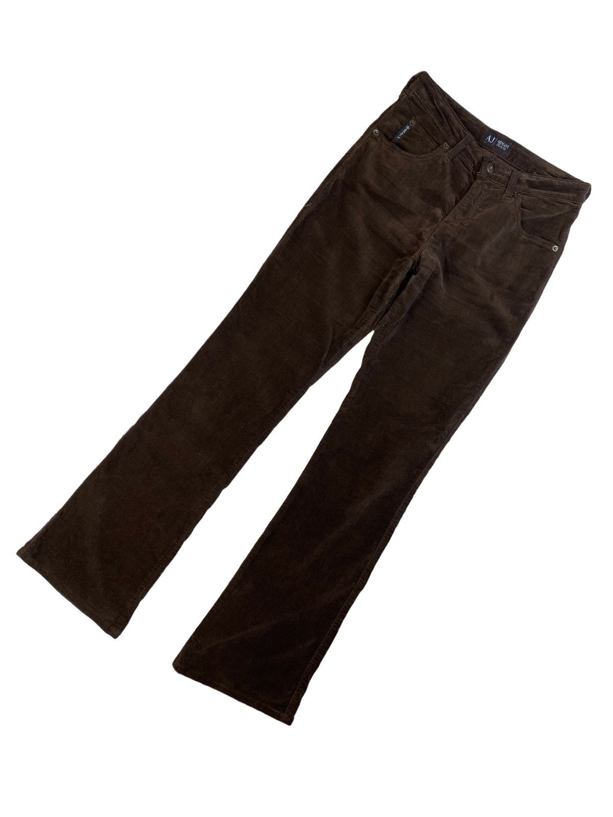 Emporio Armani × Vintage Women’s Pants Emporio Armani Jeans Velvet Size 27 Size 27" / US 4 / IT 40 - 4 Thumbnail