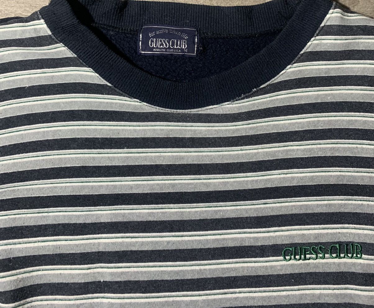 Guess Vintage Guess Club Stripes Long Sleeve Shirt Size US M / EU 48-50 / 2 - 4 Thumbnail