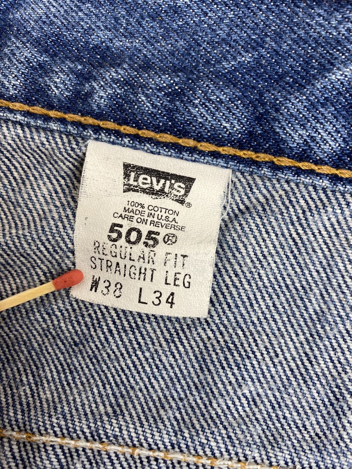 Levi's × Vintage Mens Vintage Levi’s Levis 505 Jeans Denim Made In USA Size US 38 / EU 54 - 14 Thumbnail