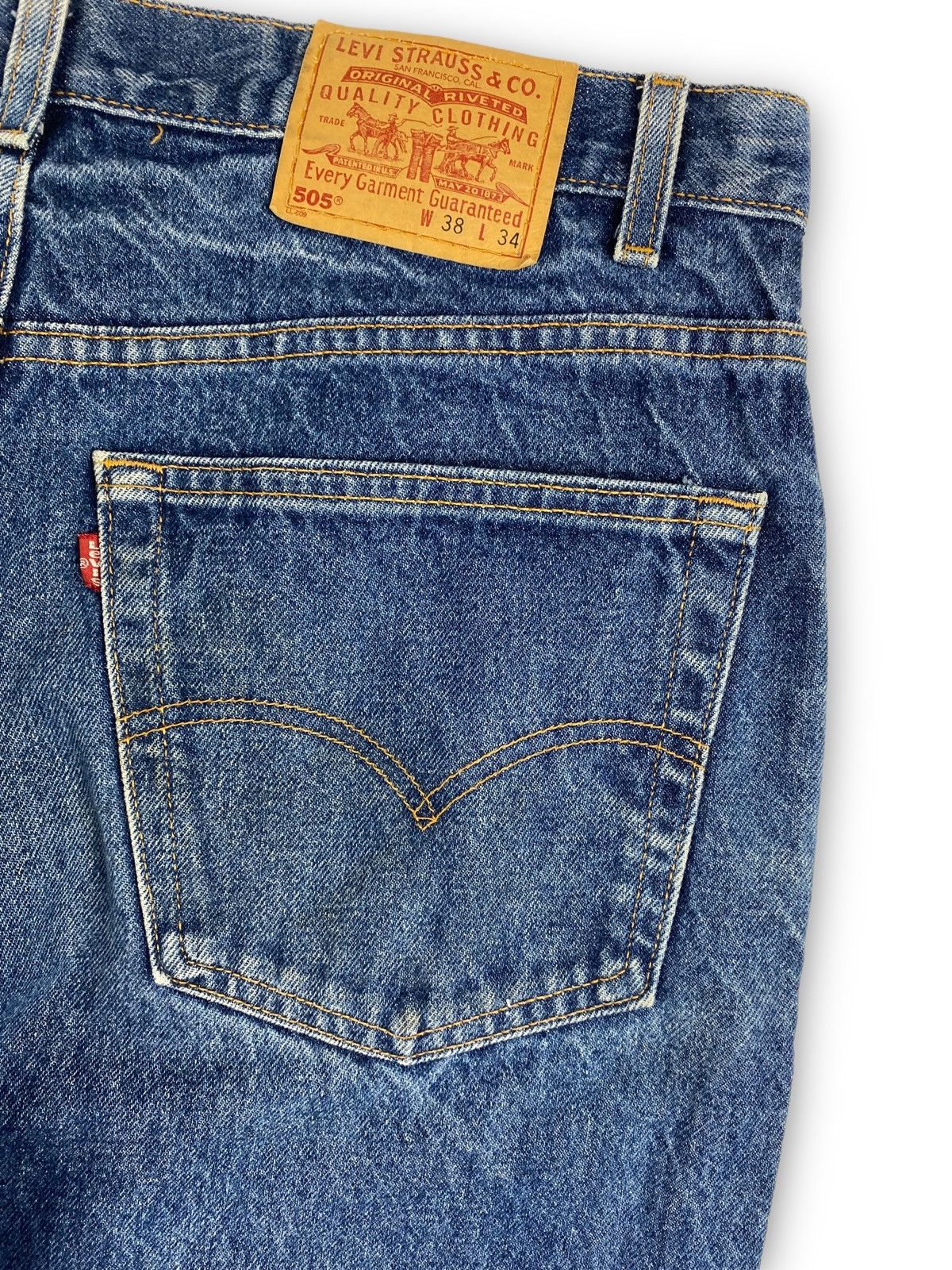 Levi's × Vintage Mens Vintage Levi’s Levis 505 Jeans Denim Made In USA Size US 38 / EU 54 - 4 Thumbnail