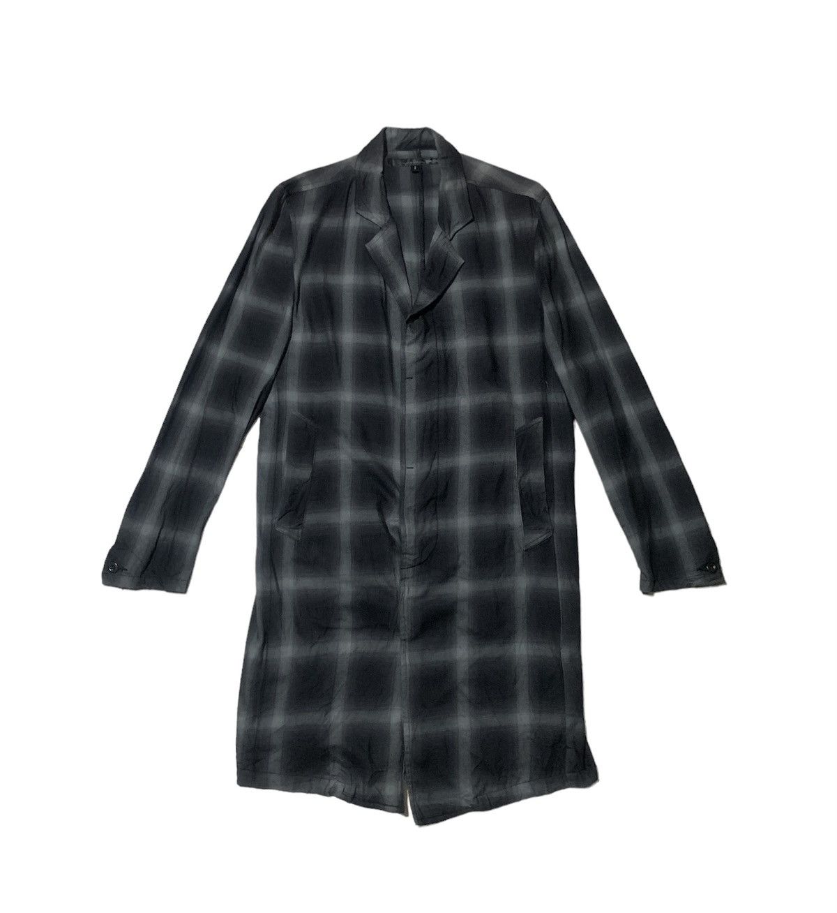 Schlussel Vintage Japanese Brand Schlussel Chekered Long Jacket Size XS / US 0-2 / IT 36-38 - 1 Thumbnail