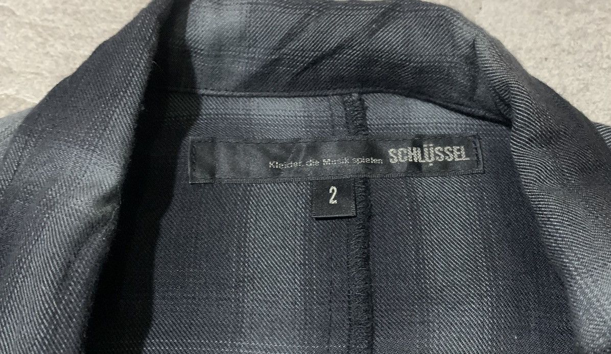 Schlussel Vintage Japanese Brand Schlussel Chekered Long Jacket Size XS / US 0-2 / IT 36-38 - 3 Thumbnail