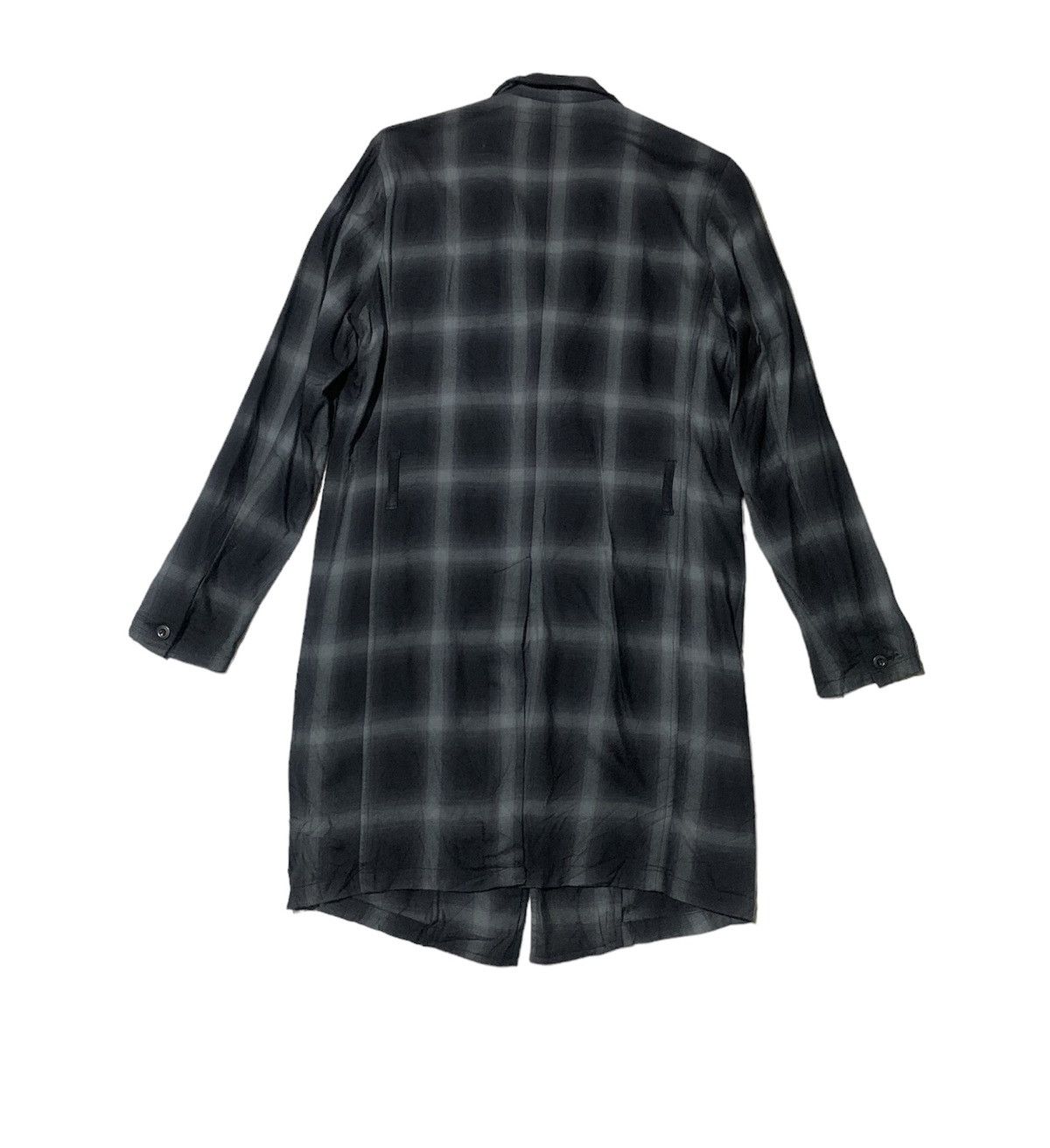 Schlussel Vintage Japanese Brand Schlussel Chekered Long Jacket Size XS / US 0-2 / IT 36-38 - 2 Thumbnail