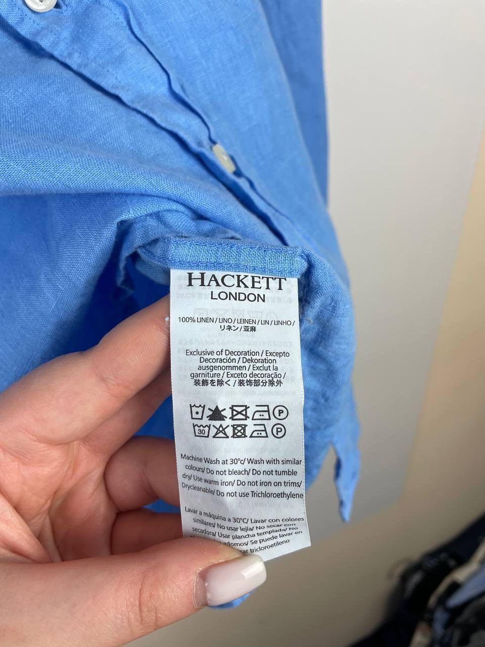 Hackett Hackett London linen shirt size Xl Size US XL / EU 56 / 4 - 3 Thumbnail