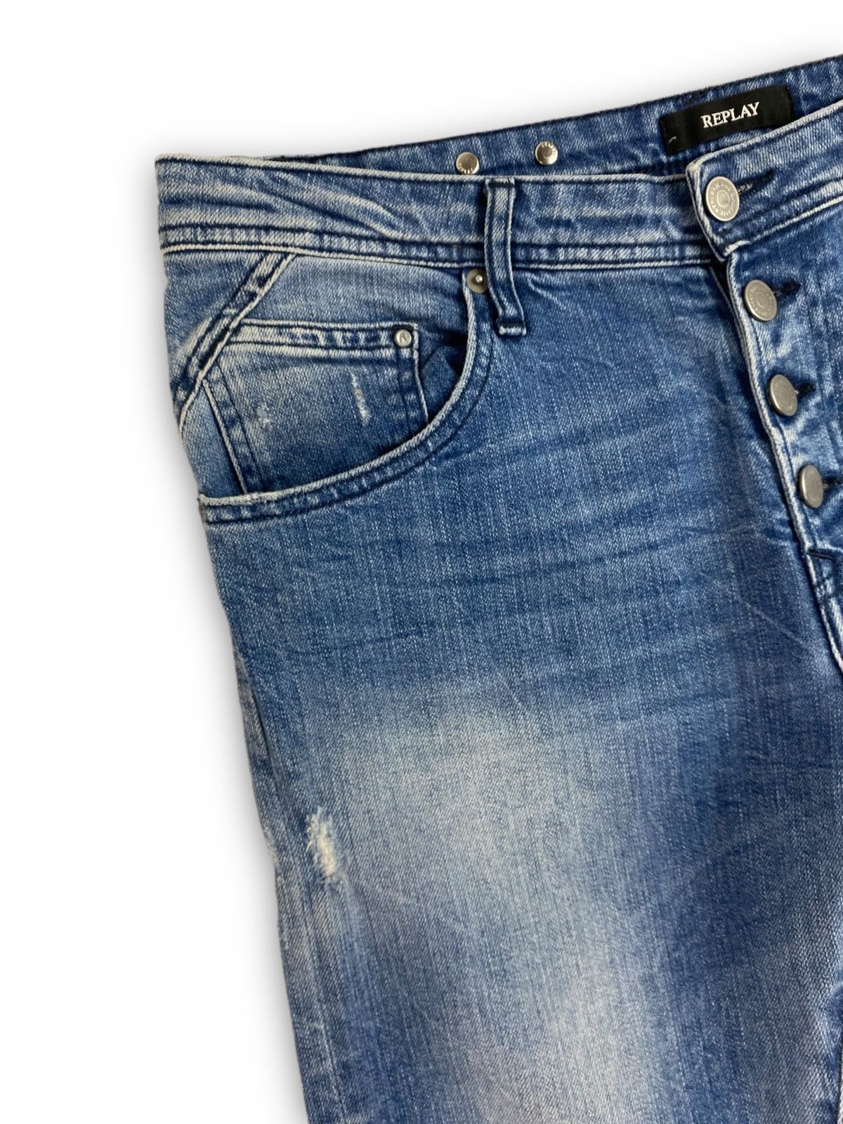 Replay Mens Replay Jeans Denim Pants Size W 32 L 32 Size US 32 / EU 48 - 4 Thumbnail