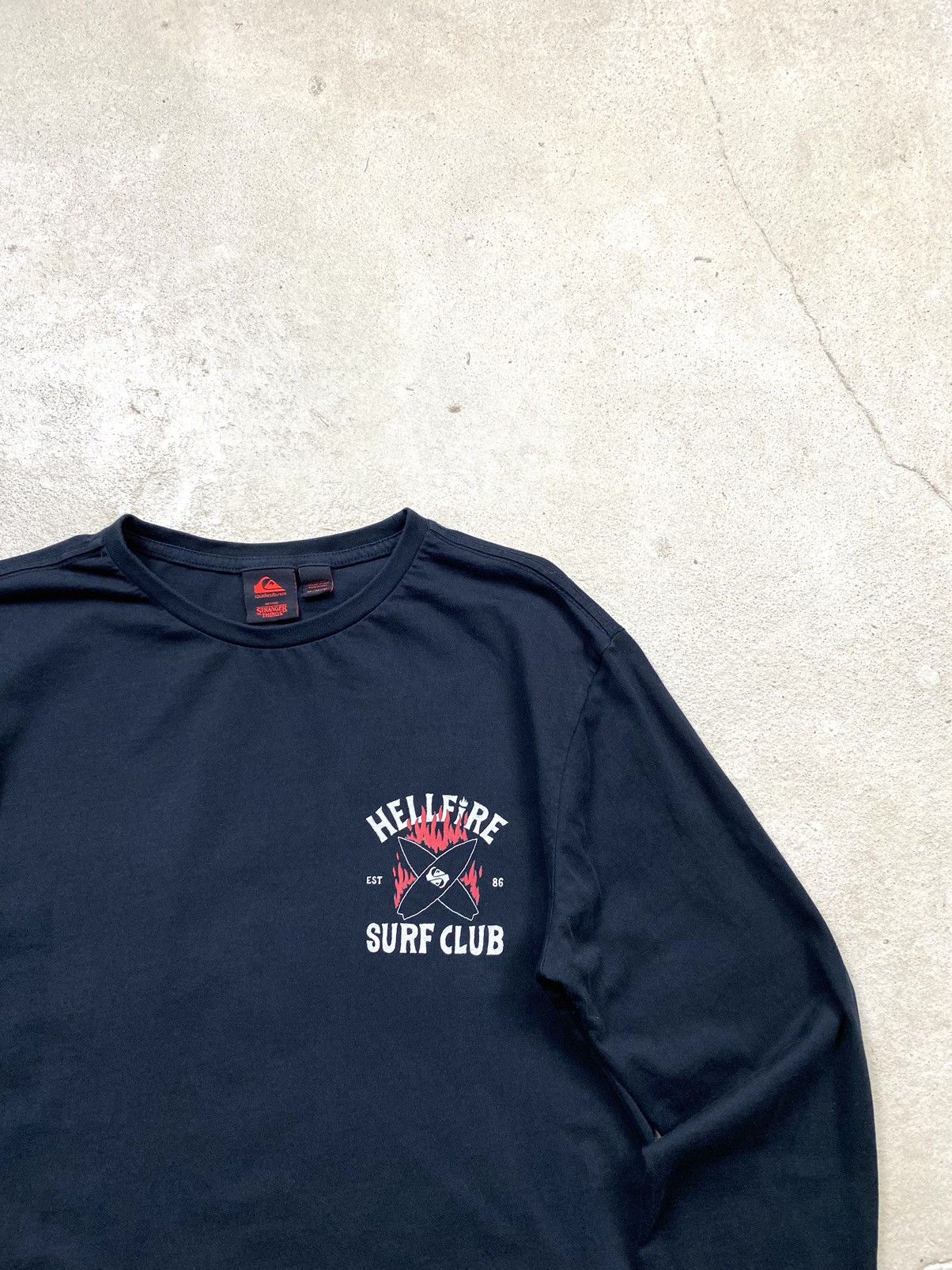 Quiksilver Vintage Quiksilver Stranger Things Hellfire Movie Longsleeve Size US M / EU 48-50 / 2 - 3 Thumbnail