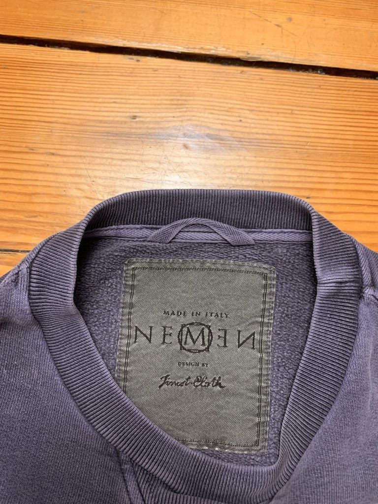 Japanese Brand × Nemen Nemen Washed Distressed Sweatshirt Made in Italy Size US M / EU 48-50 / 2 - 3 Thumbnail