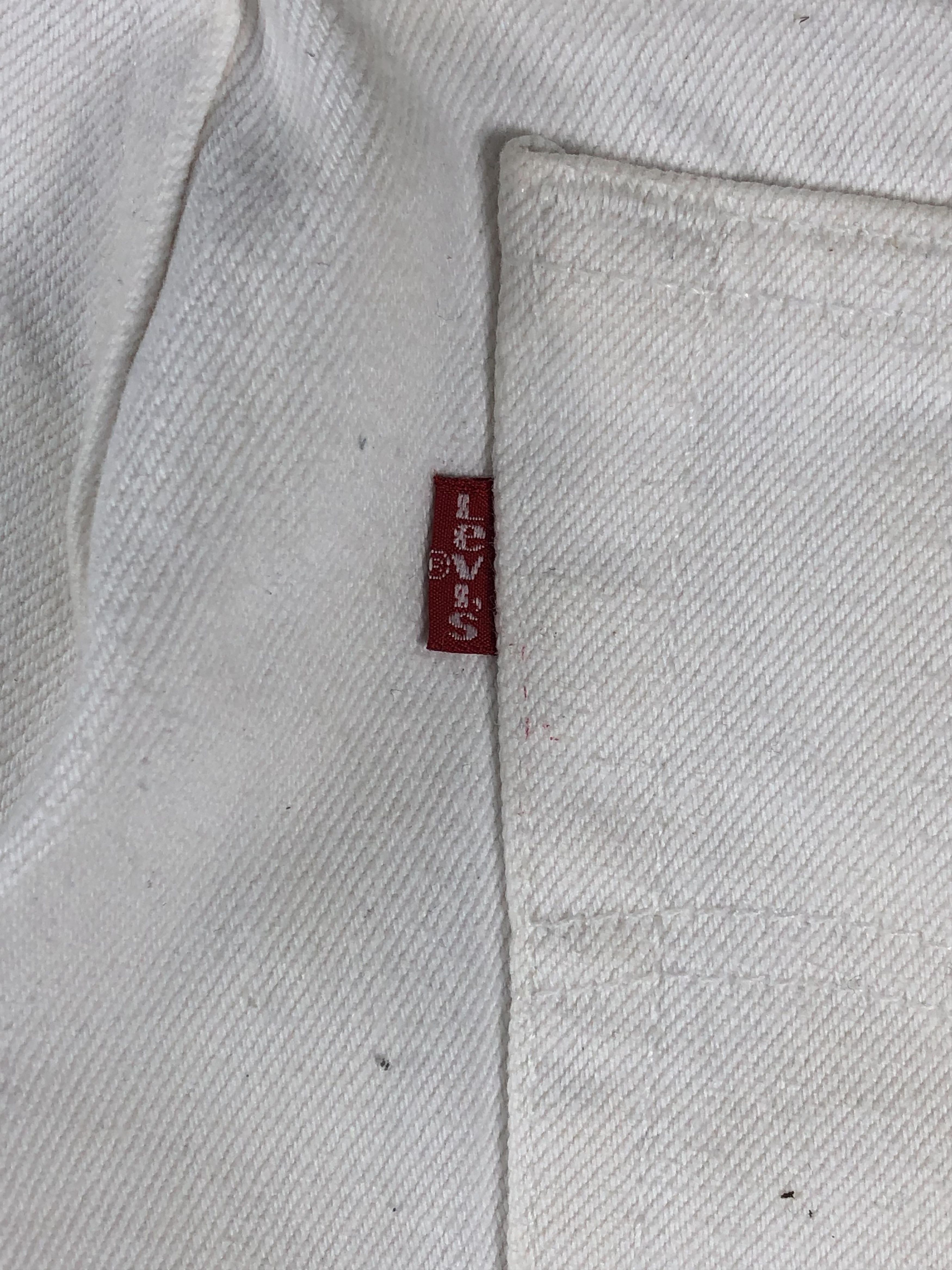 Levi's Vintage 90s Levis 550 Dirty White Colour Jeans DP2389 Size US 36 / EU 52 - 8 Thumbnail