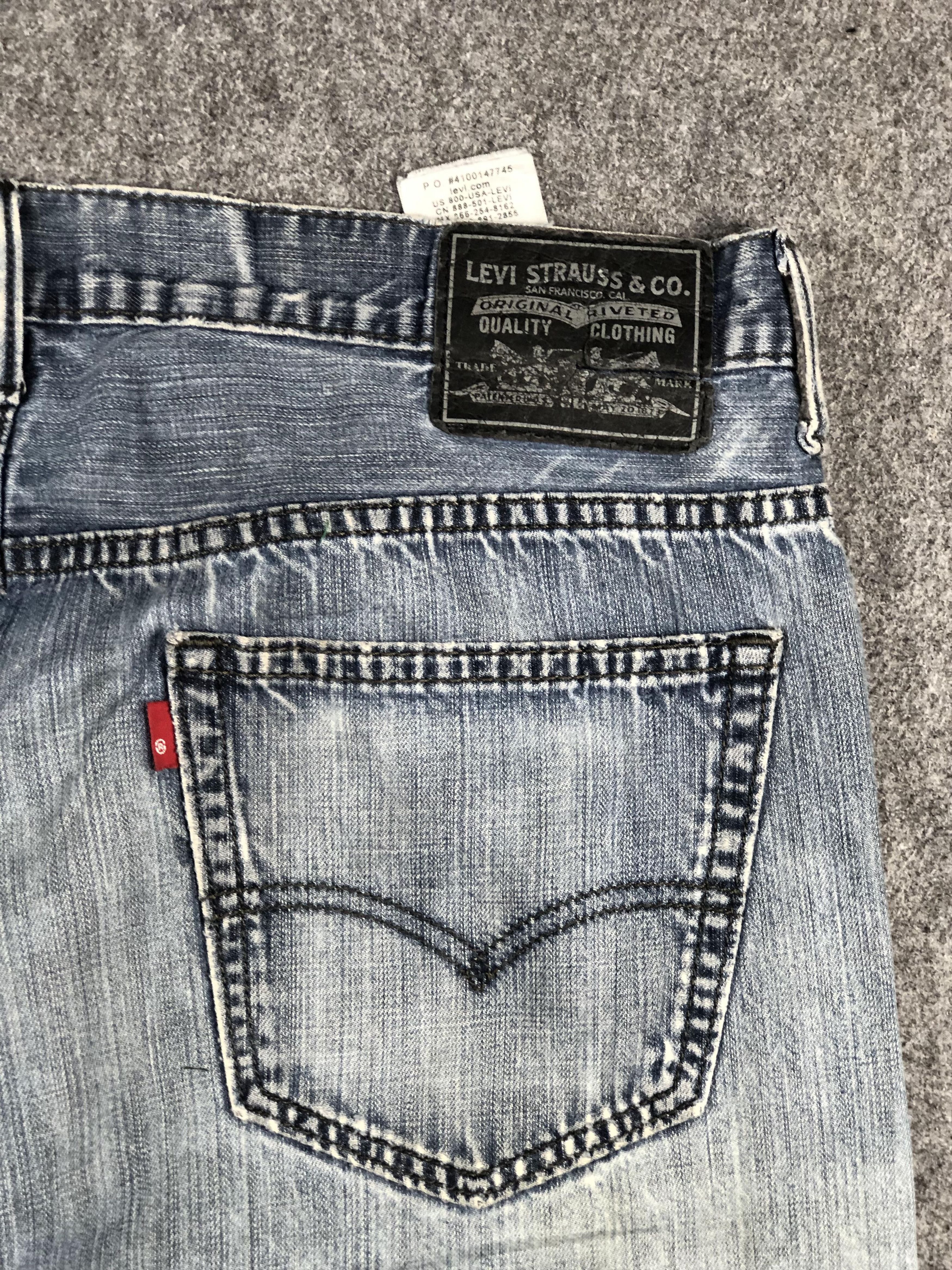 Levi's Vintage Distressed Levis 569 Baggy Faded Blue Jeans DP2390 Size US 36 / EU 52 - 20 Thumbnail