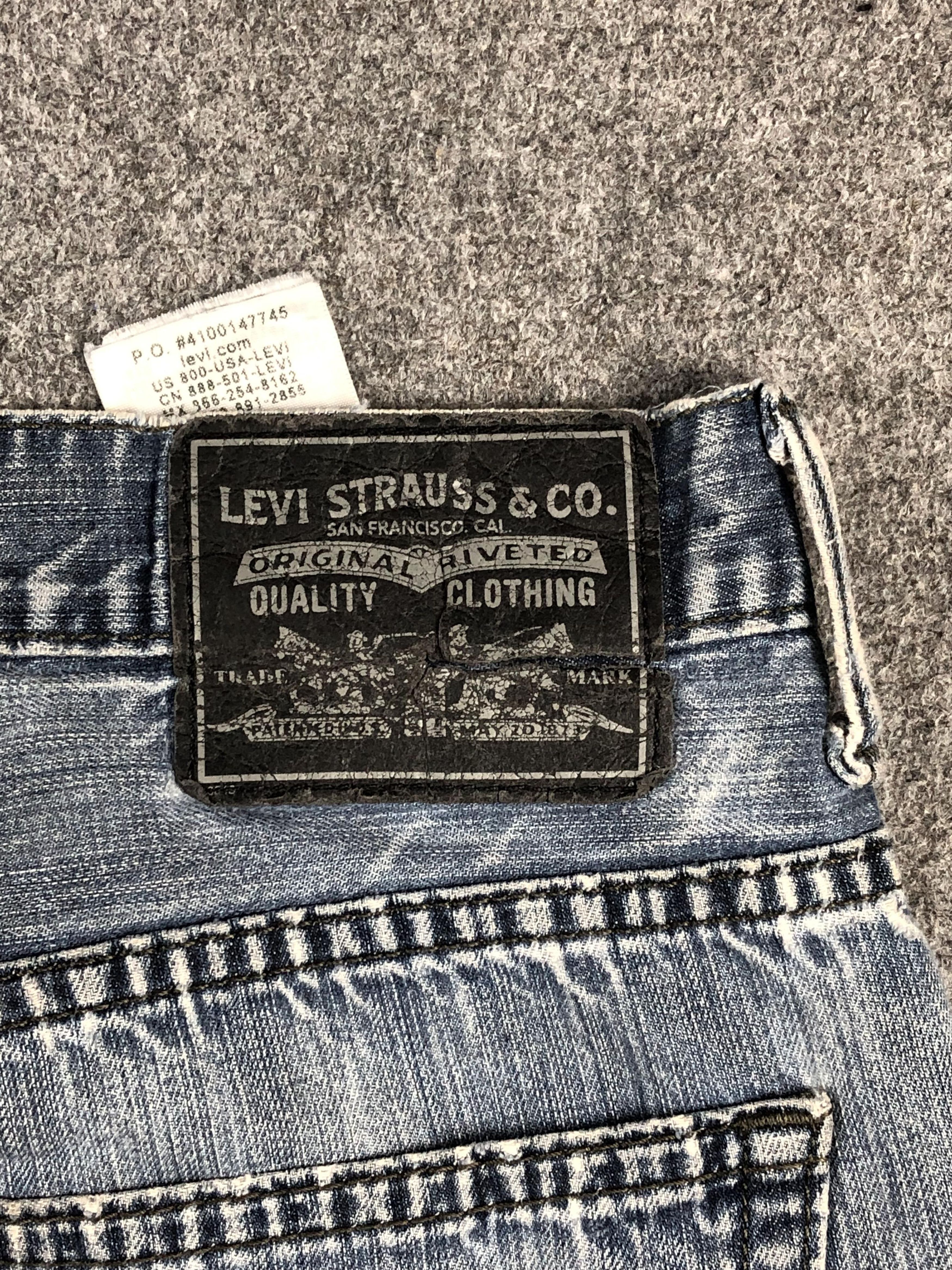 Levi's Vintage Distressed Levis 569 Baggy Faded Blue Jeans DP2390 Size US 36 / EU 52 - 5 Thumbnail