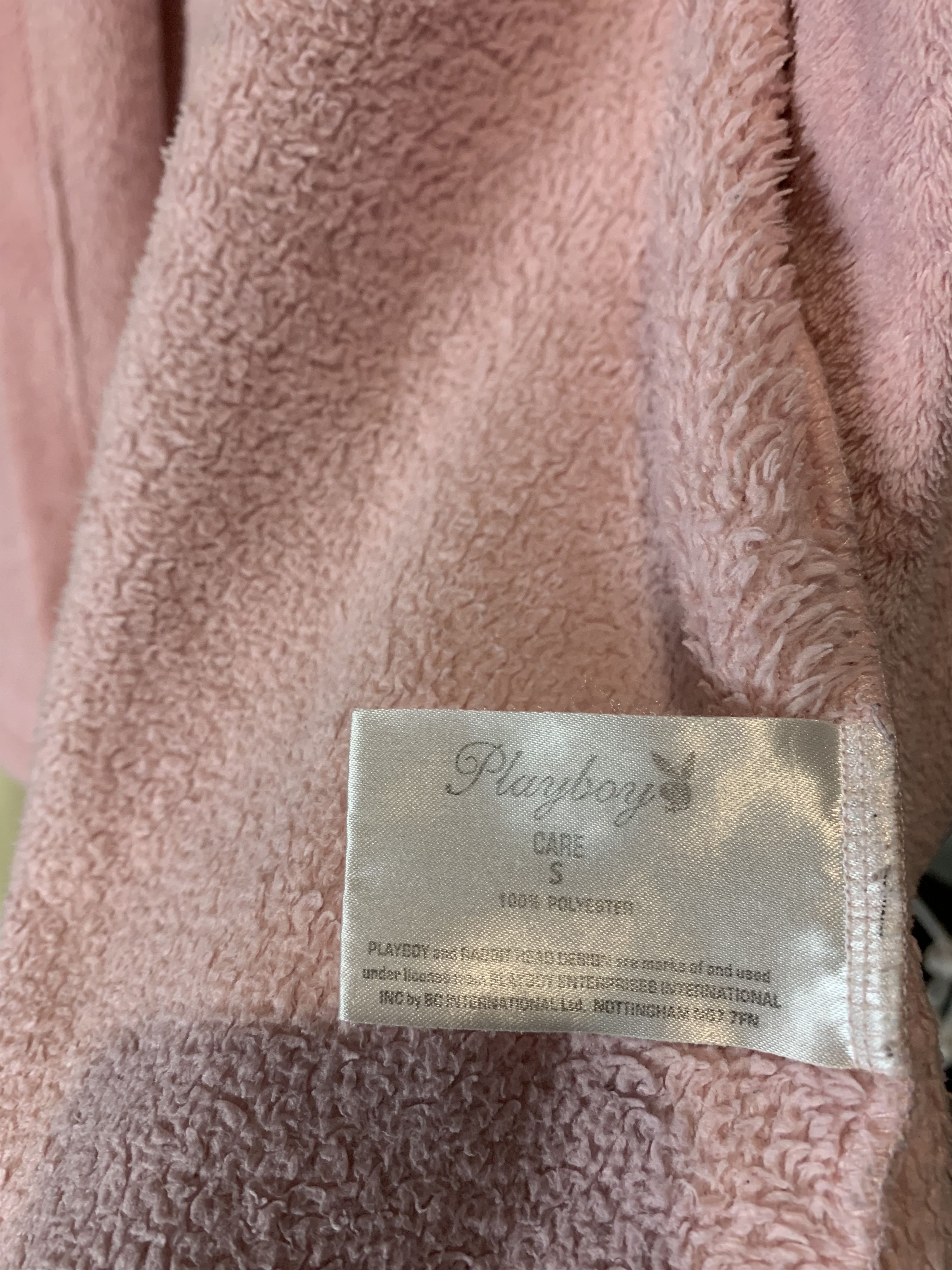 Playboy × Vintage Vintage Playboy Pink Embriodied Rabbit Bath Robe 90s Rare Size US M / EU 48-50 / 2 - 6 Thumbnail