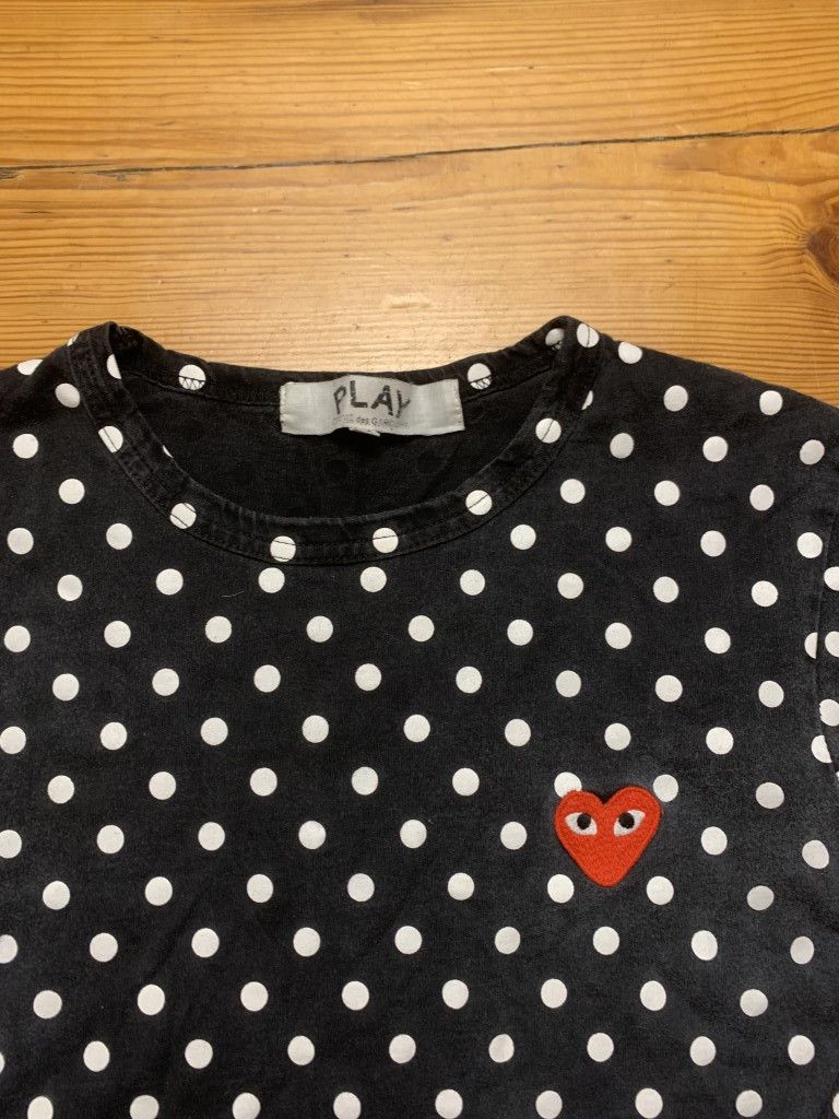 Comme des Garcons × Comme des Garcons PLAY Comme Des Garcon PLAY Black with White Dots Longsleeve Shirt Size US S / EU 44-46 / 1 - 3 Thumbnail
