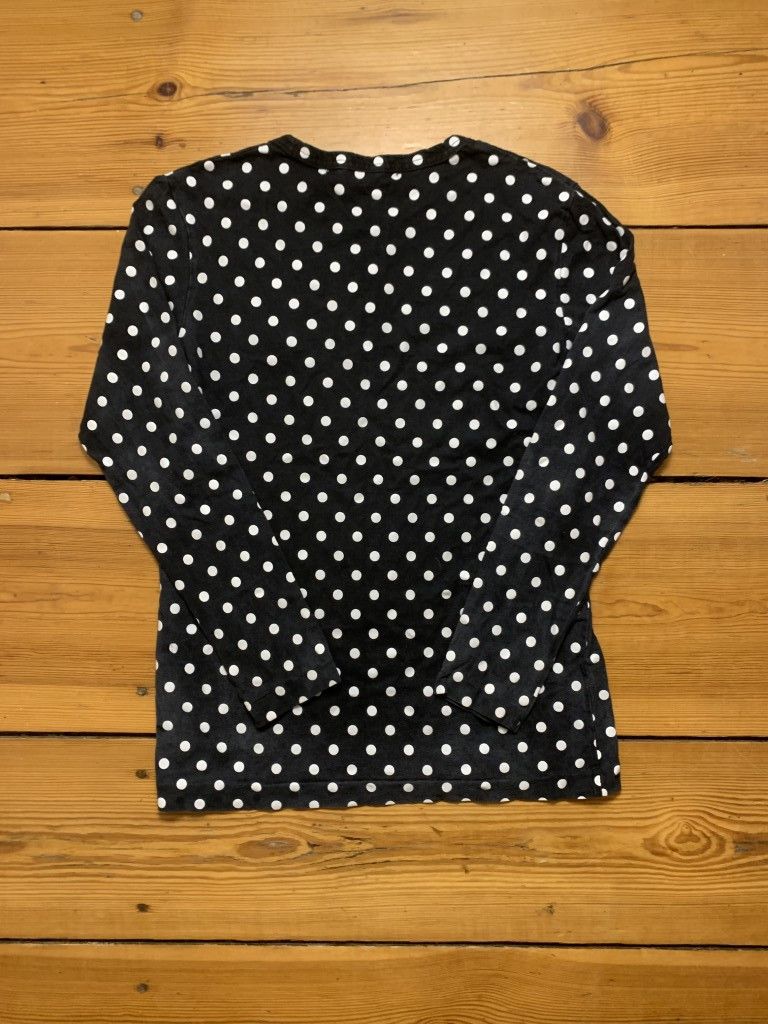 Comme des Garcons × Comme des Garcons PLAY Comme Des Garcon PLAY Black with White Dots Longsleeve Shirt Size US S / EU 44-46 / 1 - 2 Thumbnail