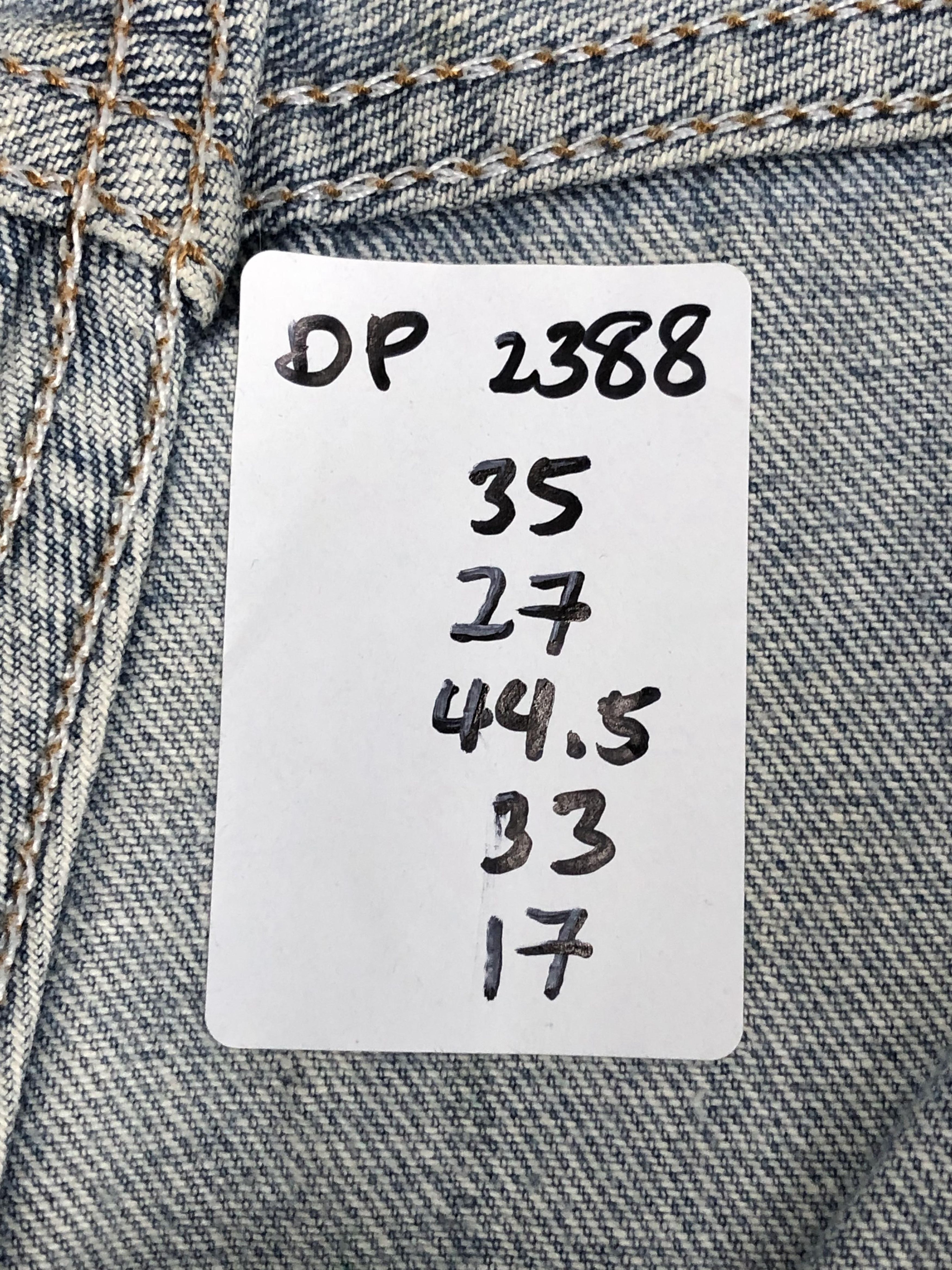 Levi's Vintage Distressed Levis 550 Faded Blue Jeans DP2388 Size US 35 - 20 Thumbnail