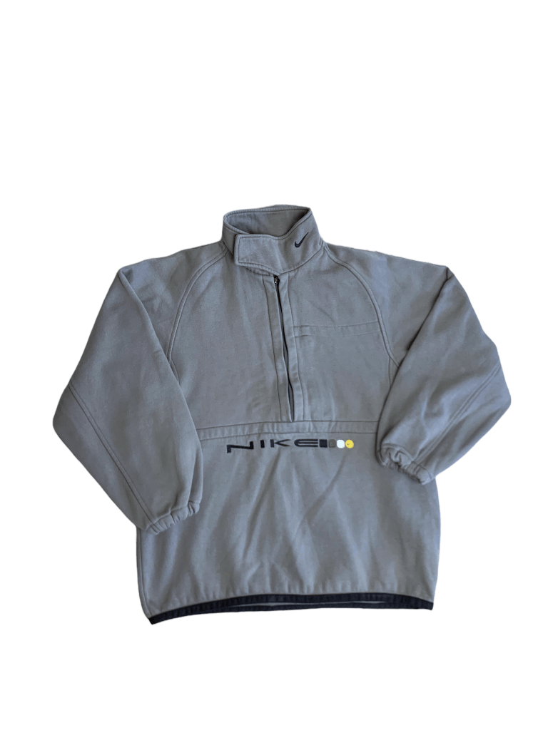 Nike × Vintage 90s Nike Embroidery Logo Half Zip Vintage Turtleneck Size US S / EU 44-46 / 1 - 1 Thumbnail