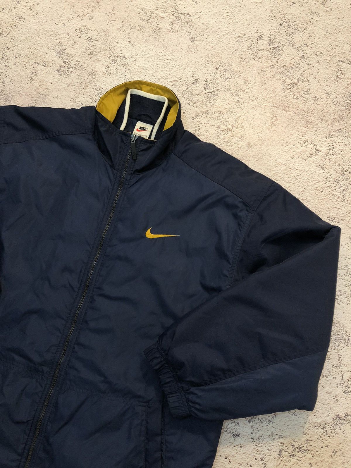 Nike × Vintage Big Logo Vintage Nike Nylon Light Puffer Jacket Size US M / EU 48-50 / 2 - 1 Thumbnail