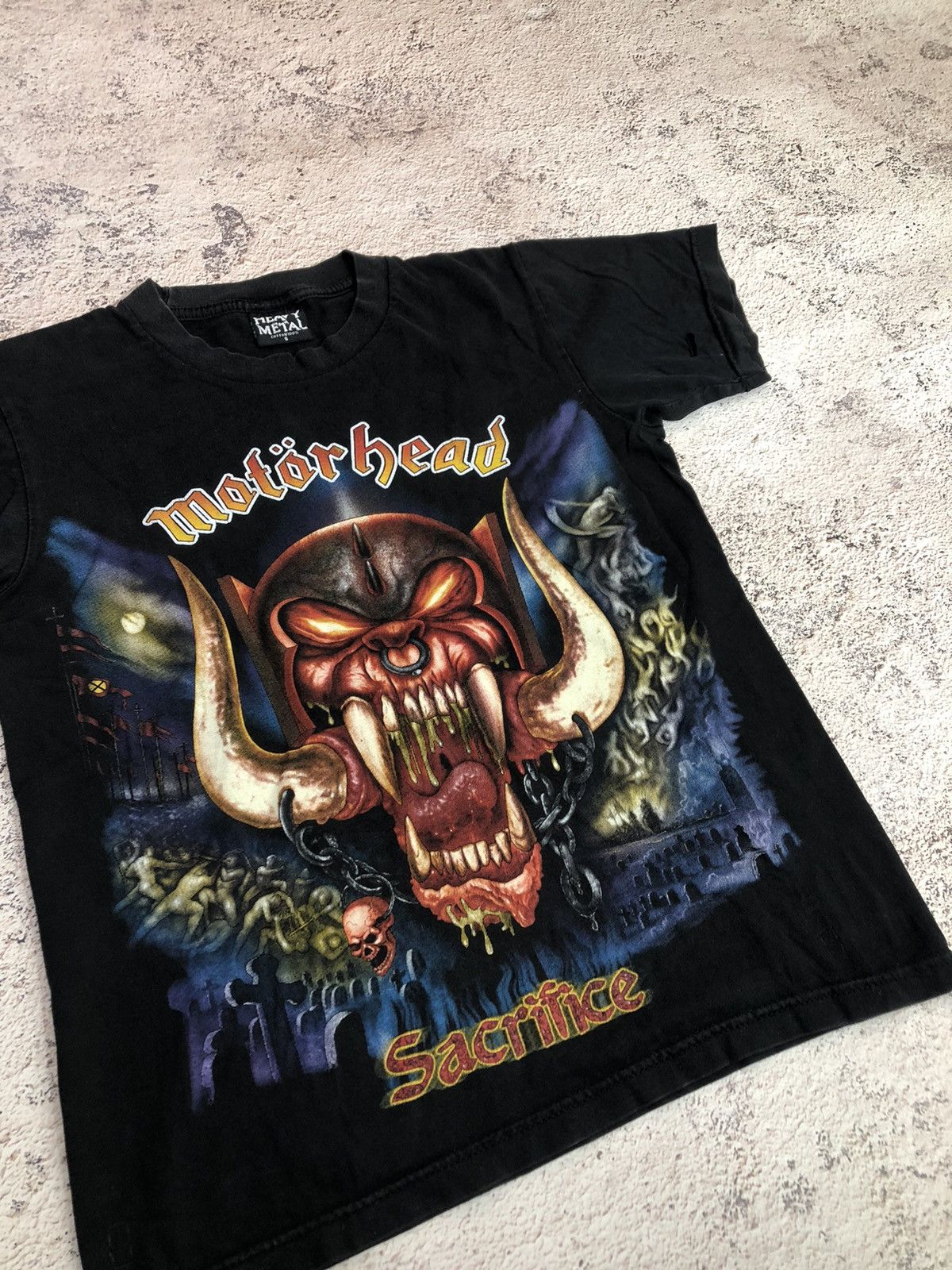 Band Tees × Vintage Vintage "MOTORHEAD- SACRIFICE" rock tee Size US S / EU 44-46 / 1 - 5 Thumbnail
